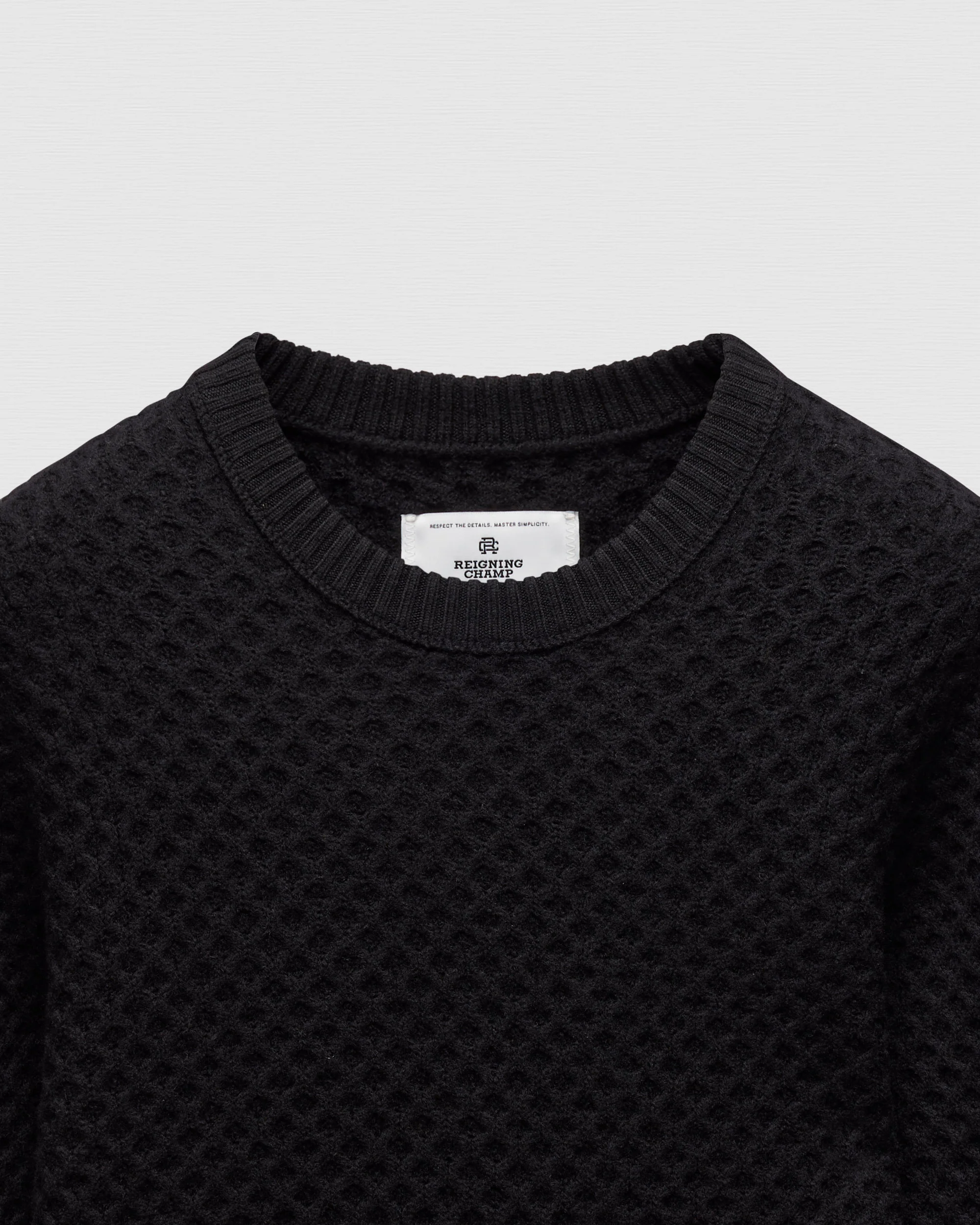 Merino Honeycomb Crewneck