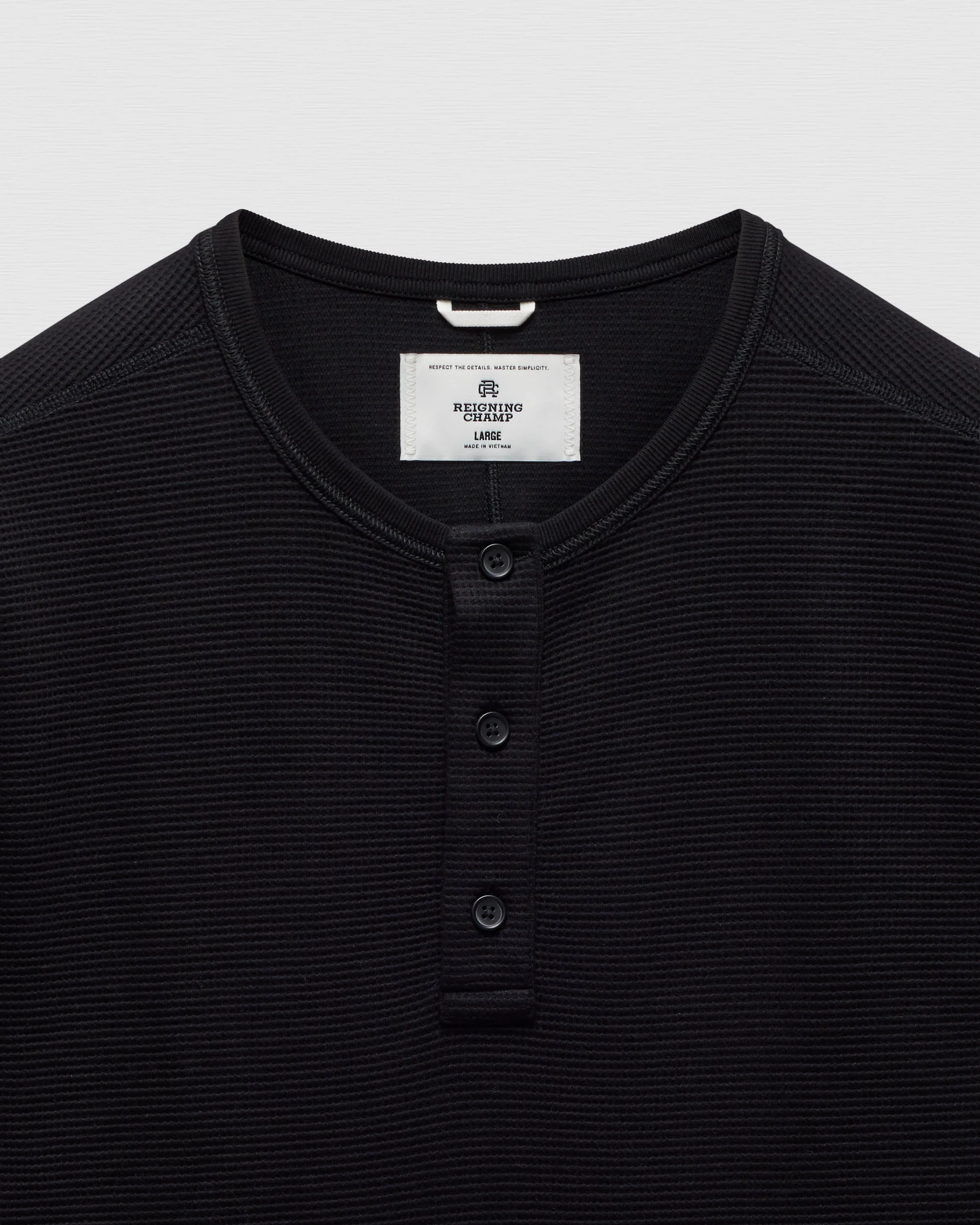 Lightweight Waffle Standard Henley