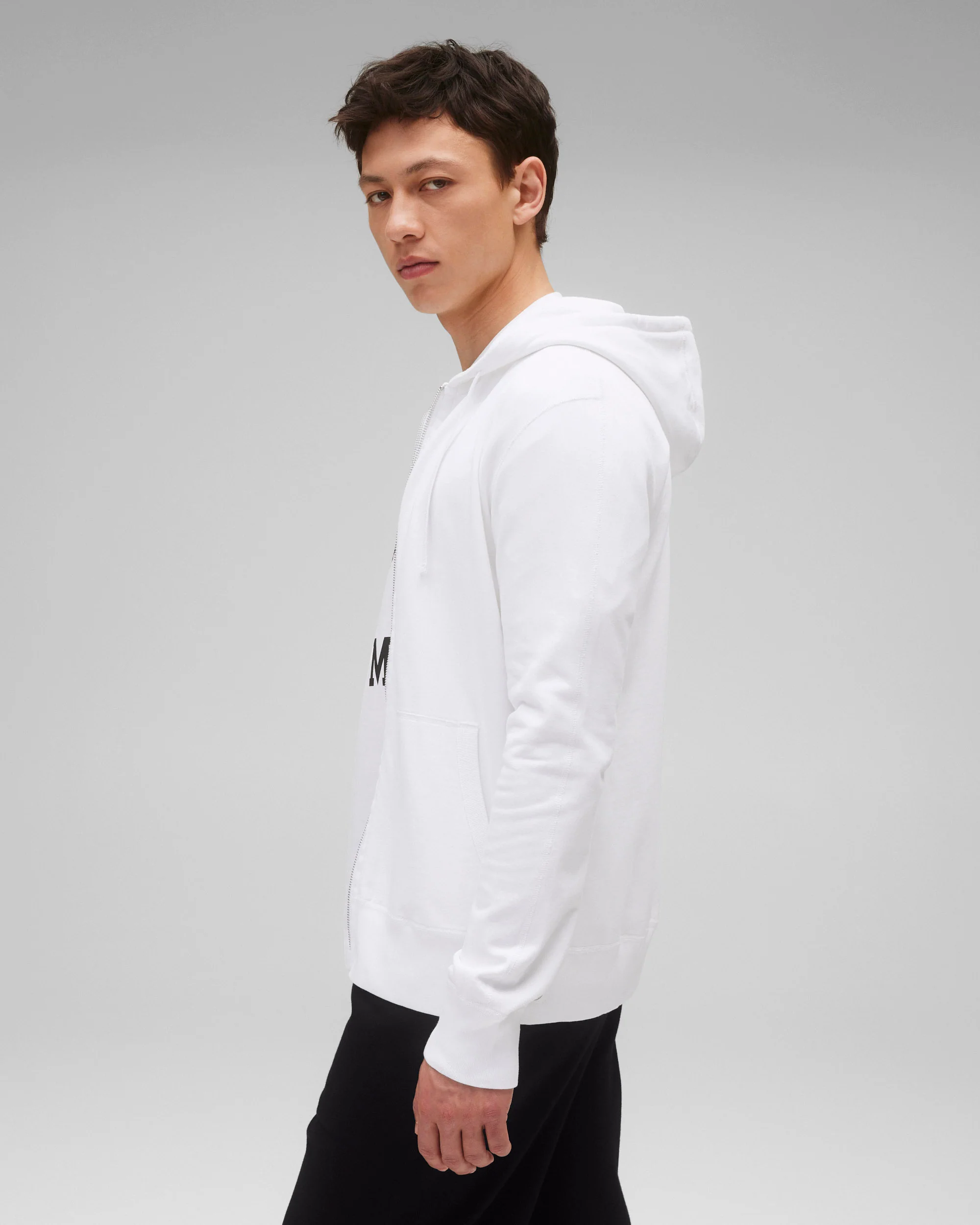 Lightweight Terry Slim Zip Hoodie - Vault
