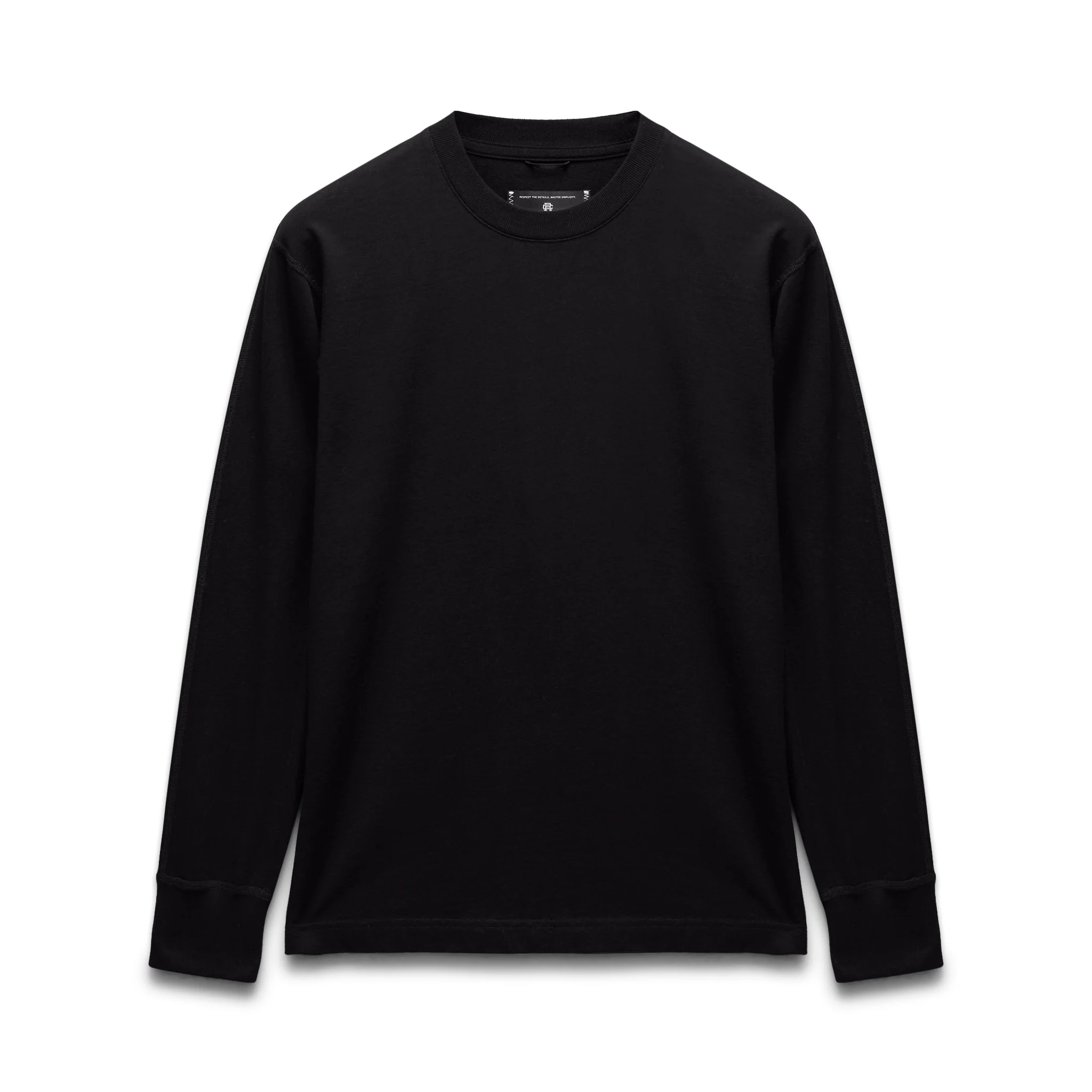 Kyoto Black Midweight Jersey Classic Long Sleeve
