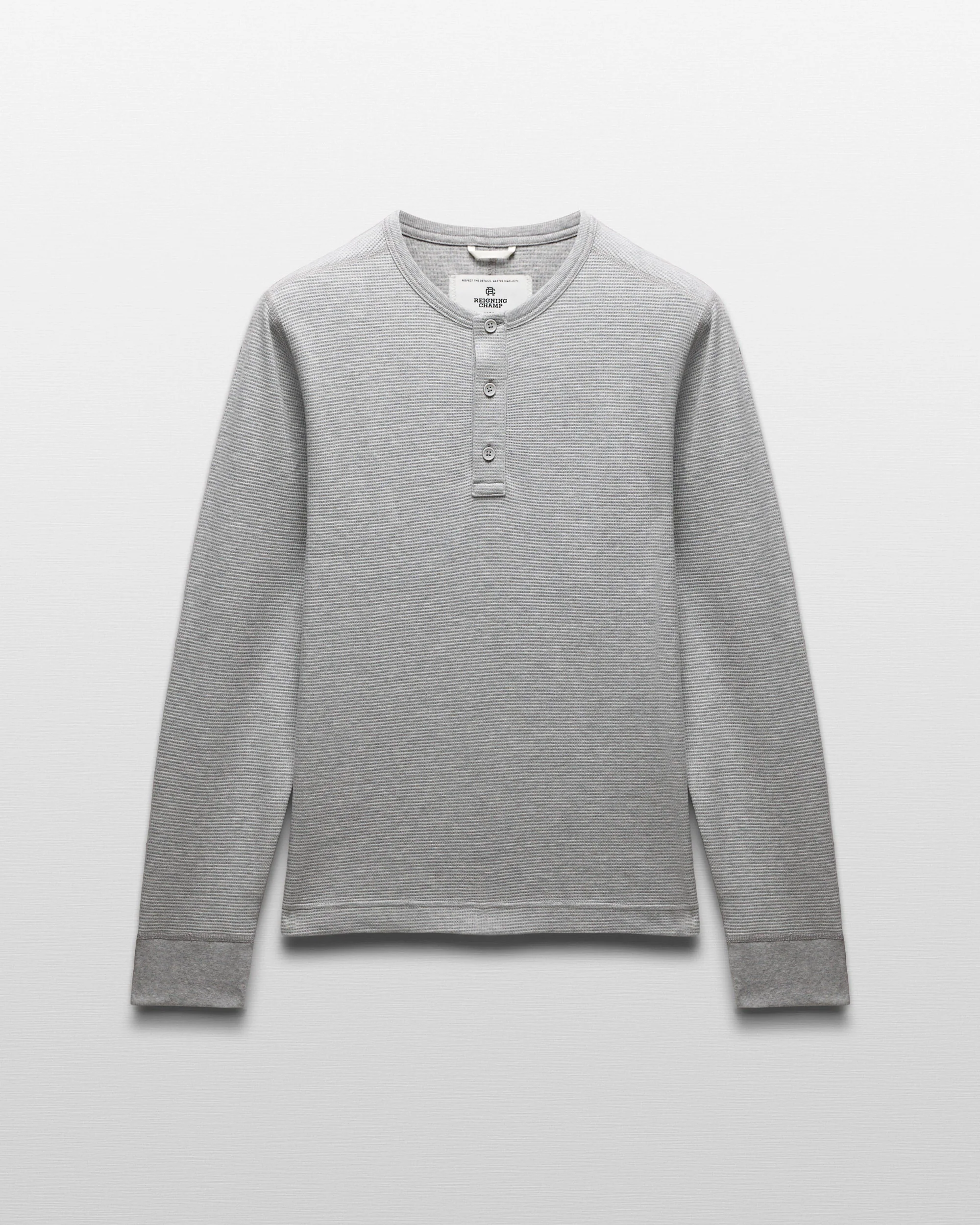 Lightweight Waffle Standard Henley