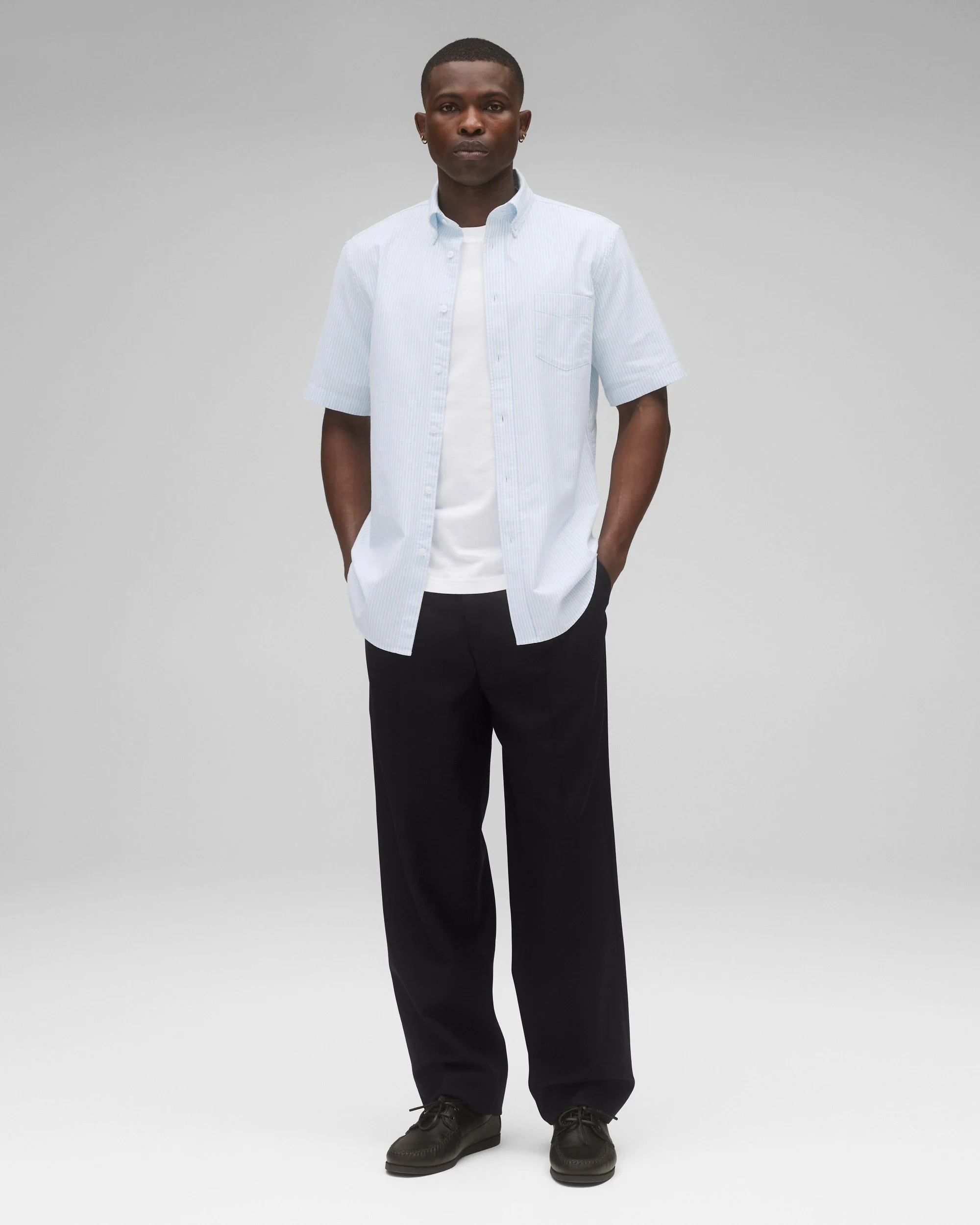 Cotton Oxford Prep Standard Short Sleeve Shirt