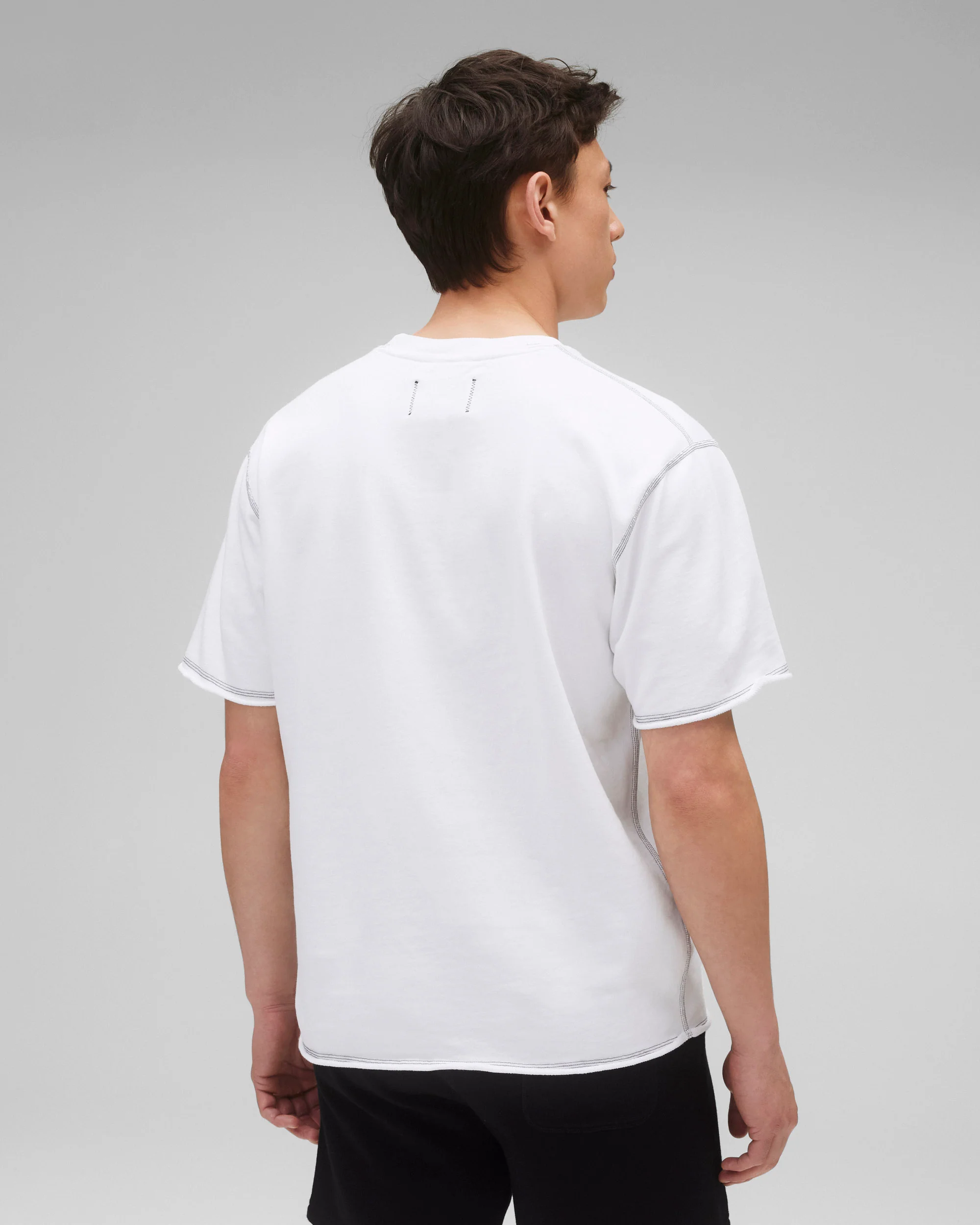 Lightweight Terry Cut-Off Relaxed T-Shirt - Vault