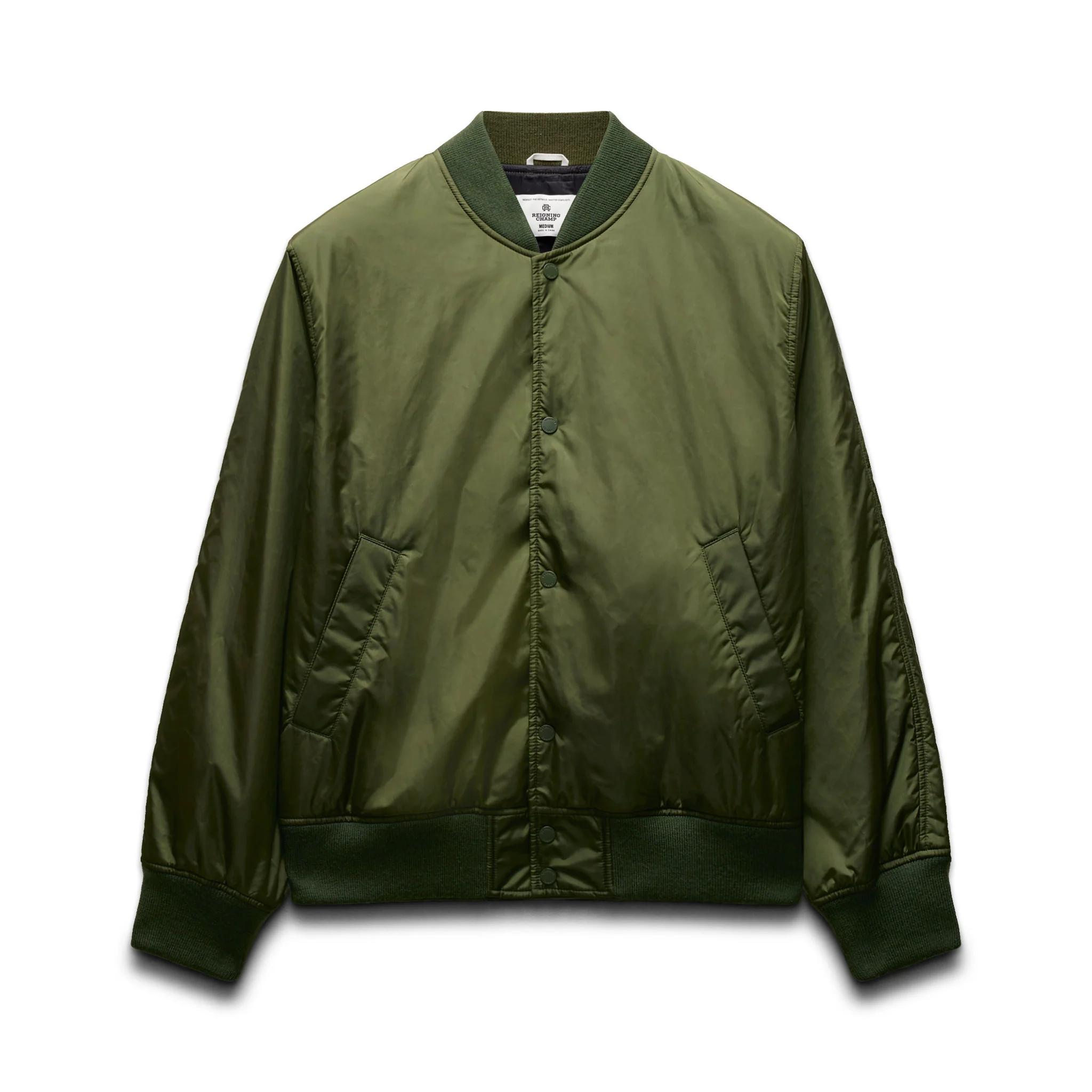 Econyl Satin Nylon Stadium Jacket