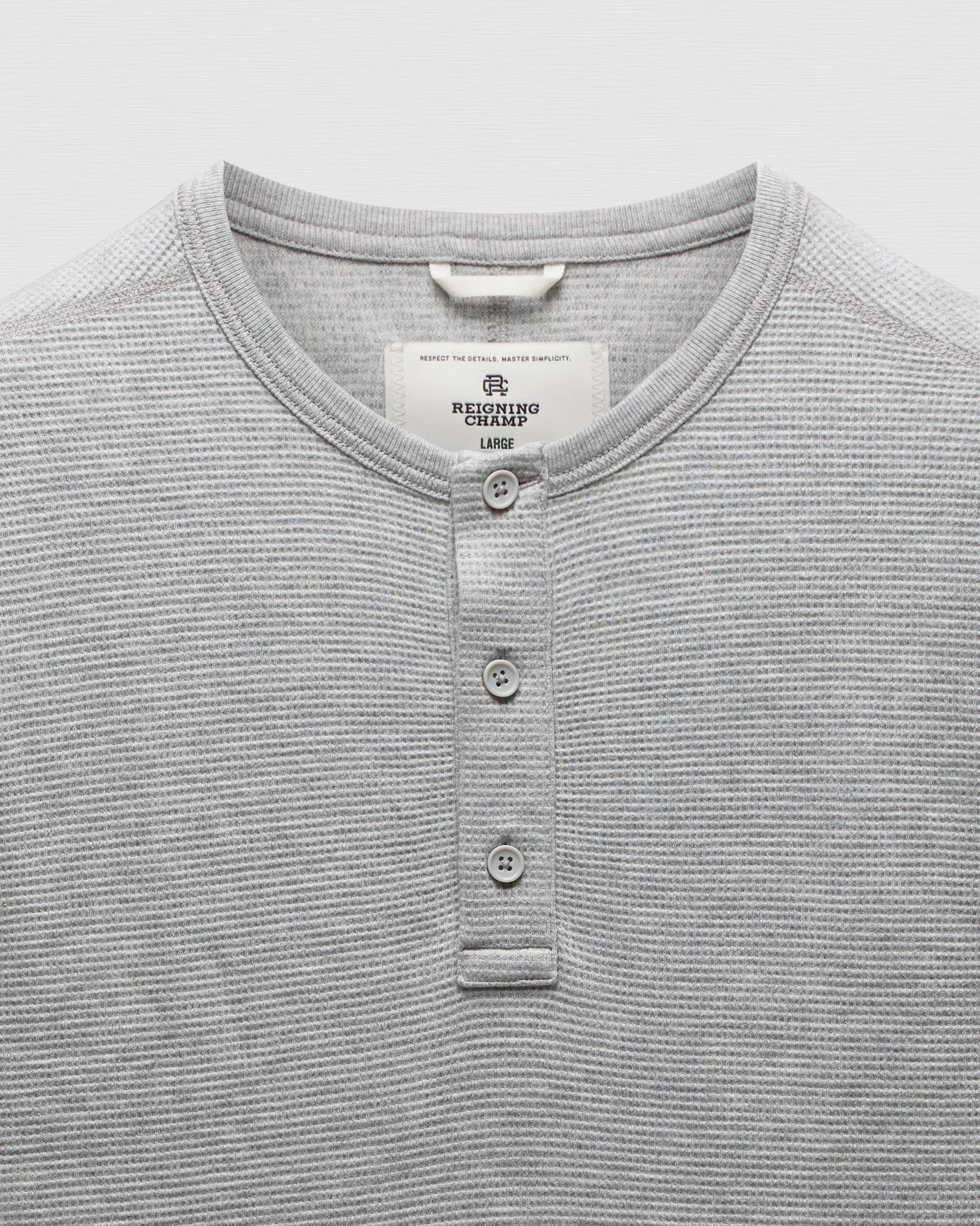 Lightweight Waffle Standard Henley
