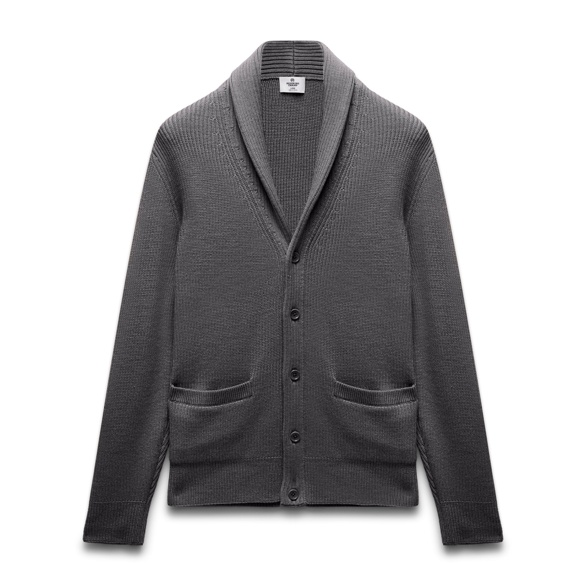 Merino Rib Vinnie Shawl Cardigan