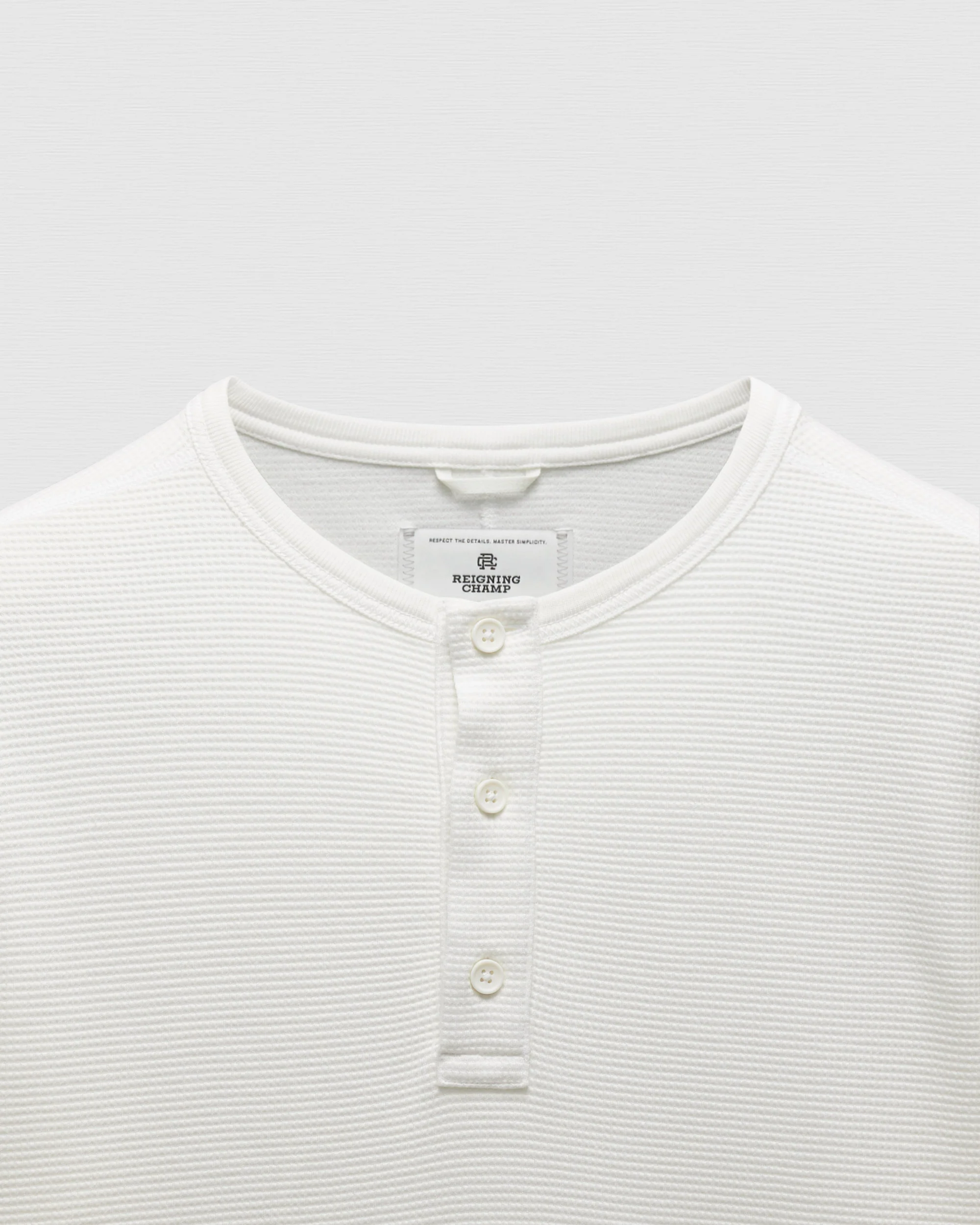 Lightweight Waffle Standard Henley