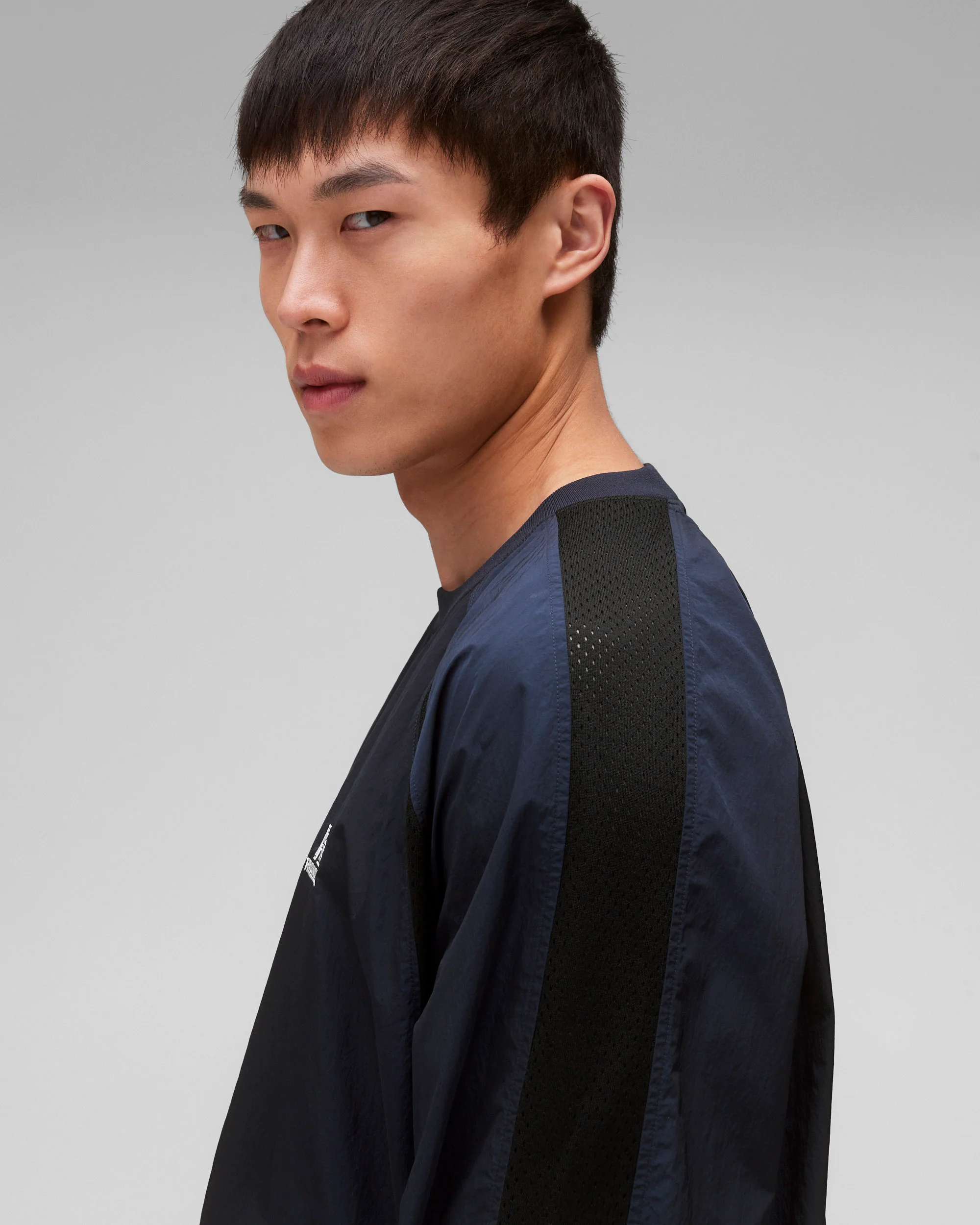 Crinkle Nylon Radar Standard Crewneck