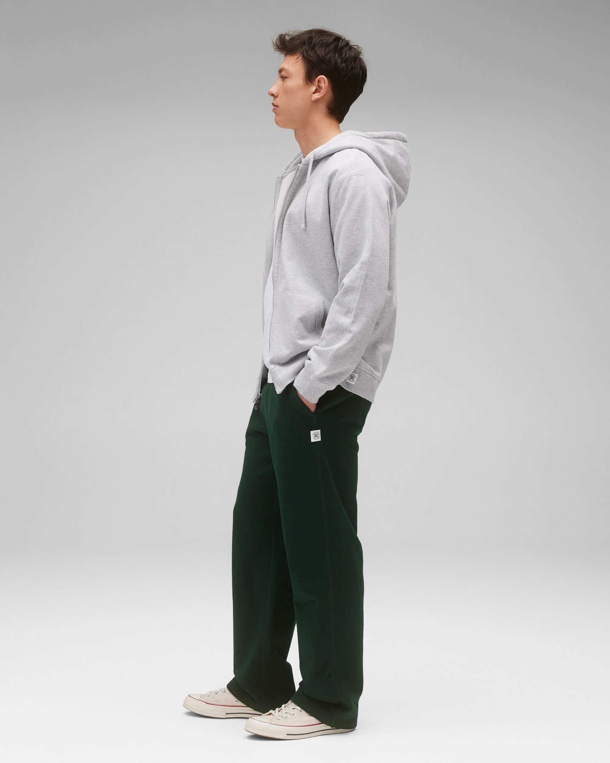 Midweight Terry Classic Full Zip Hoodie - Vault