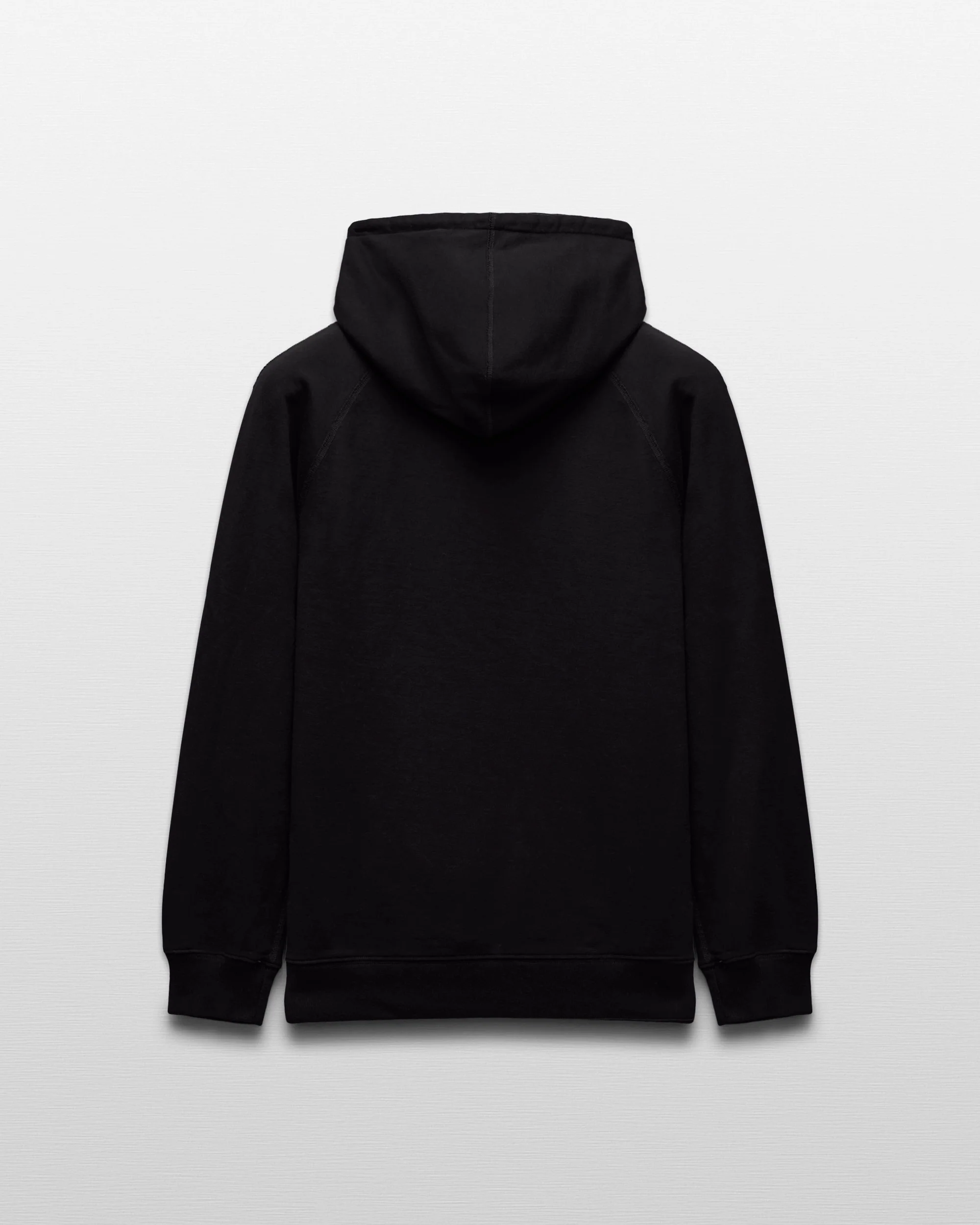 Kyoto Black Midweight Terry Classic Hoodie
