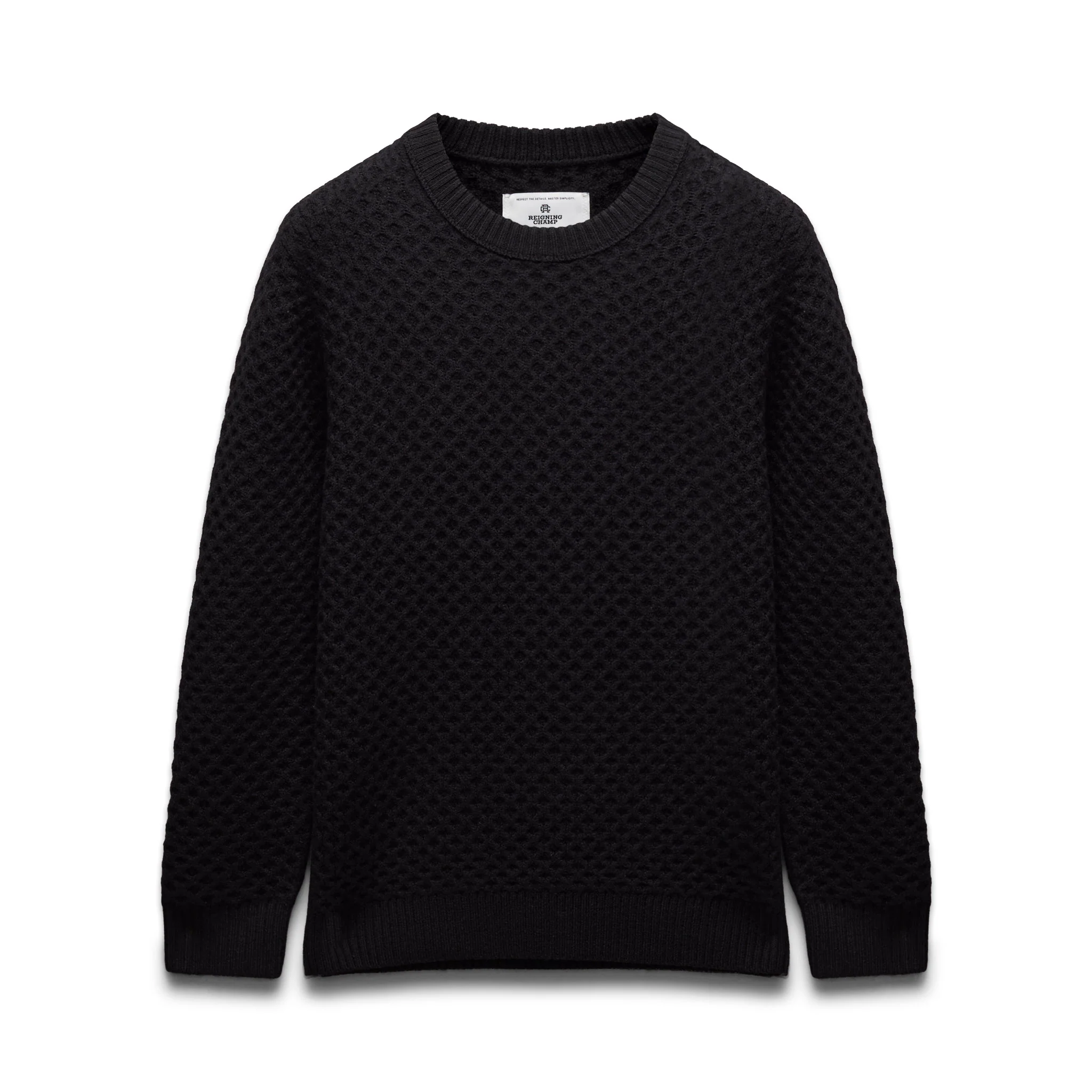 Merino Honeycomb Crewneck