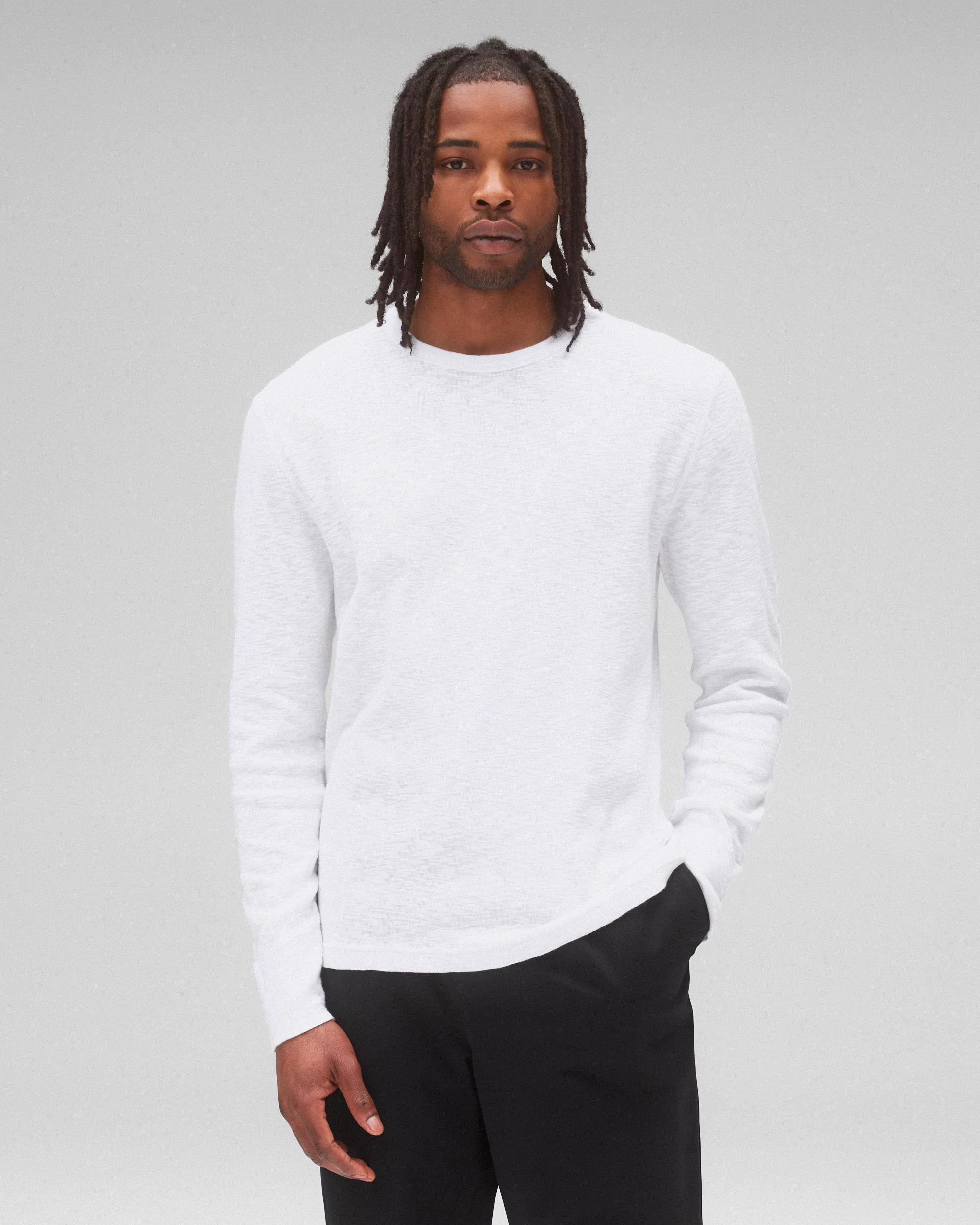 1x1 Slub Slim Long Sleeve