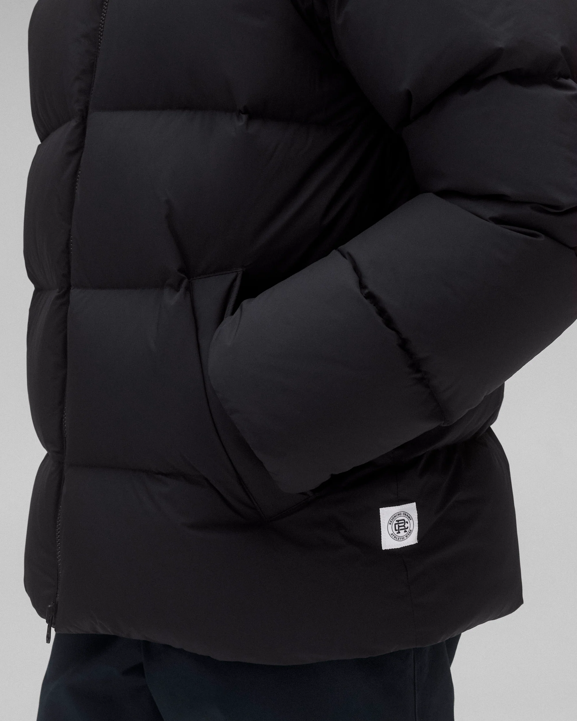 Matte Ripstop Franchise Hooded Down Jacket