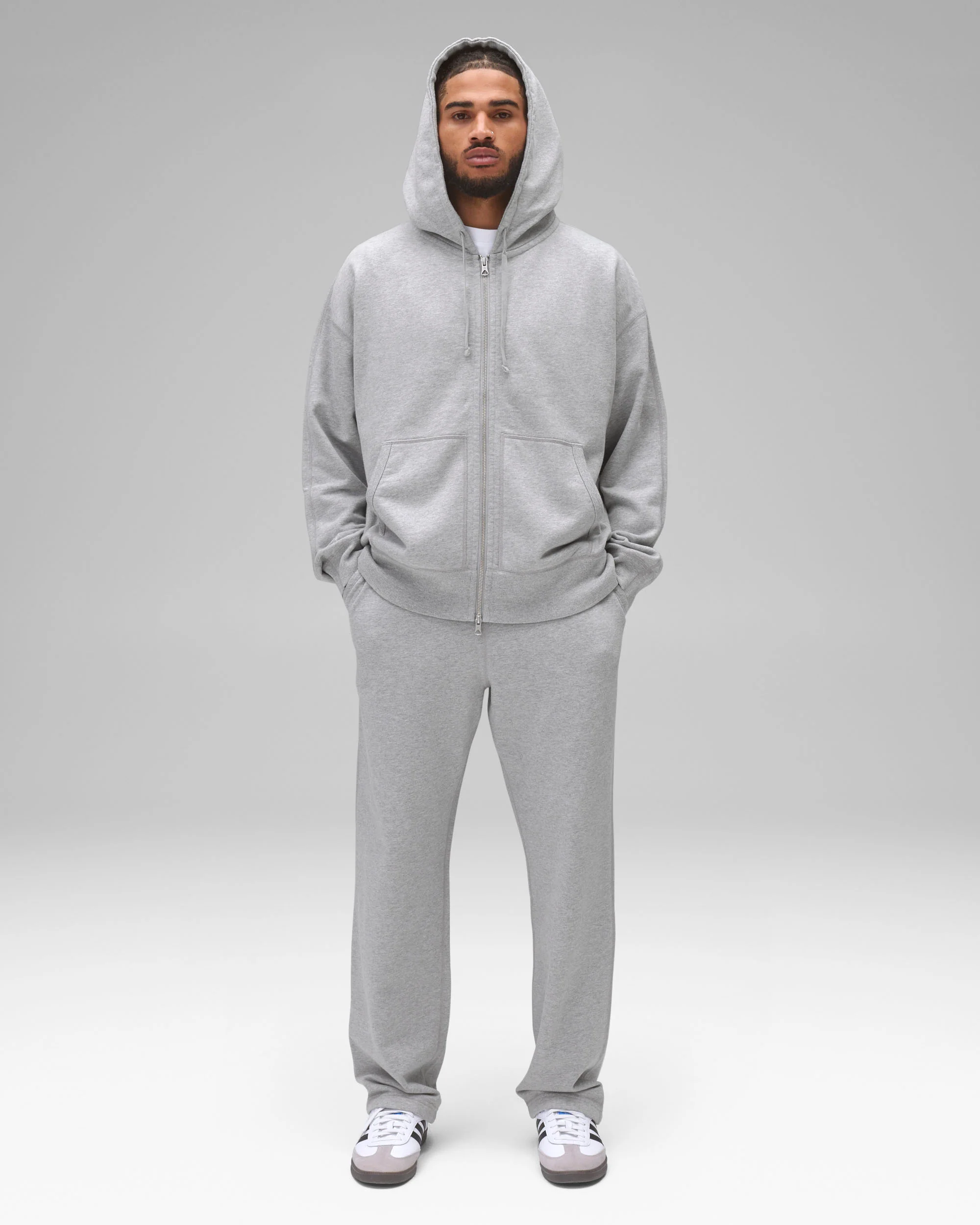 Midweight Terry Relaxed Zip Hoodie