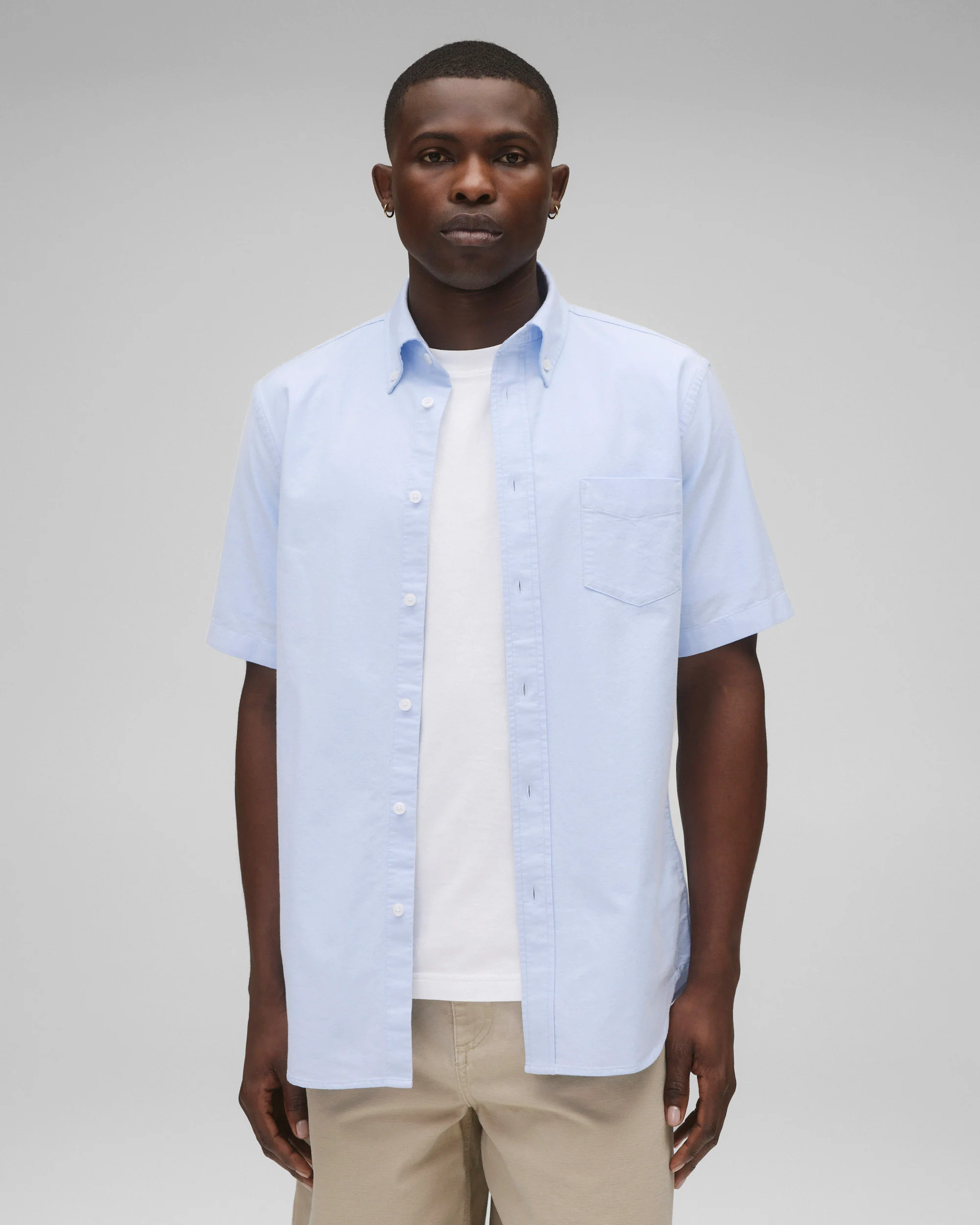 Cotton Oxford Prep Standard Short Sleeve Shirt