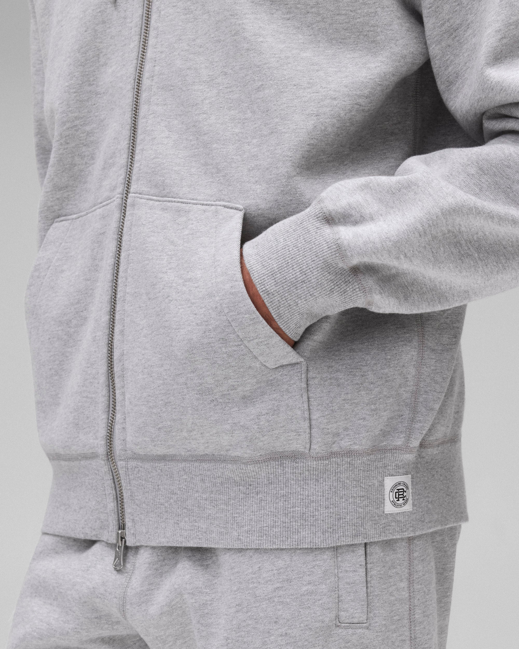 Brushed Fleece Standard Zip Hoodie