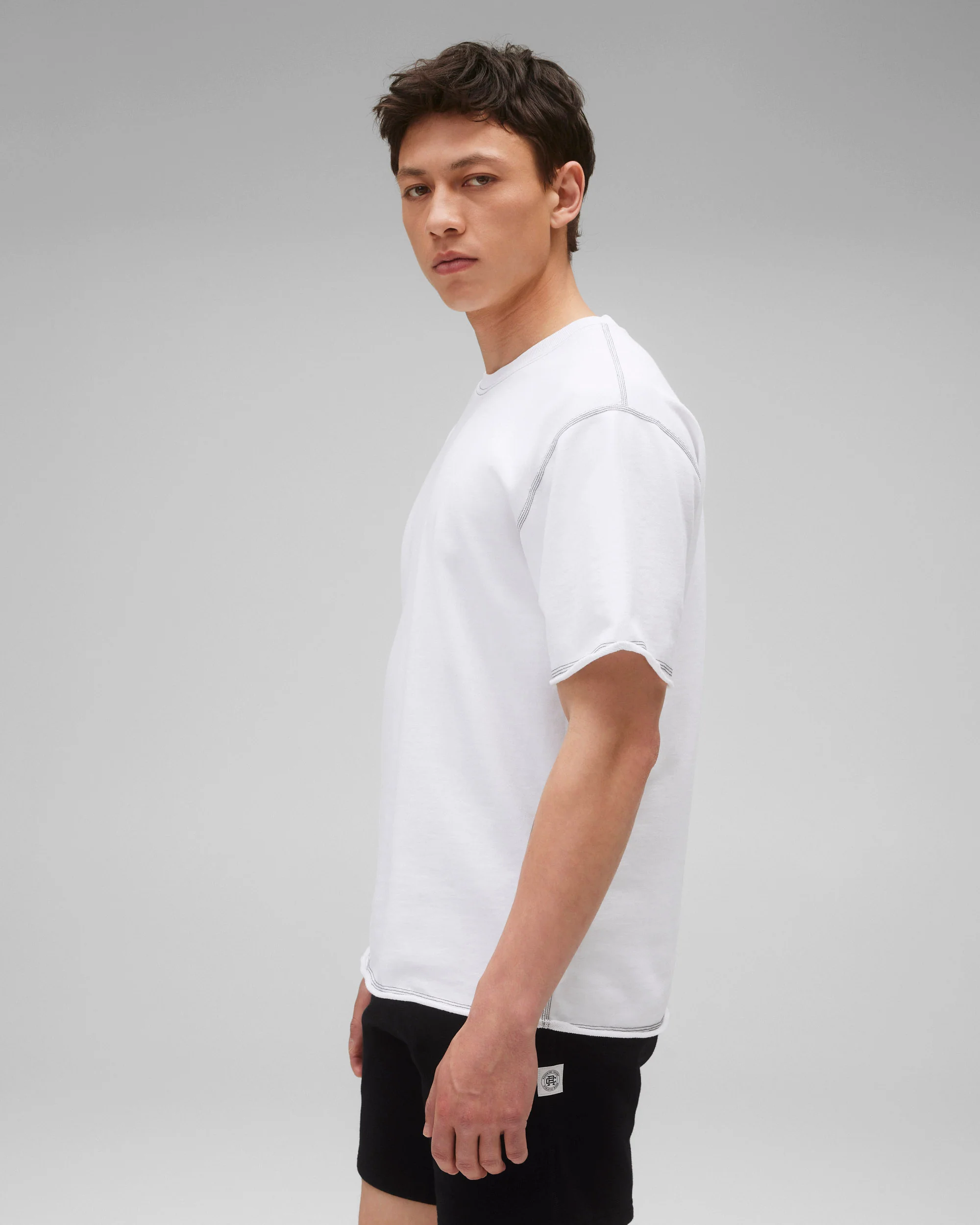 Lightweight Terry Cut-Off Relaxed T-Shirt - Vault