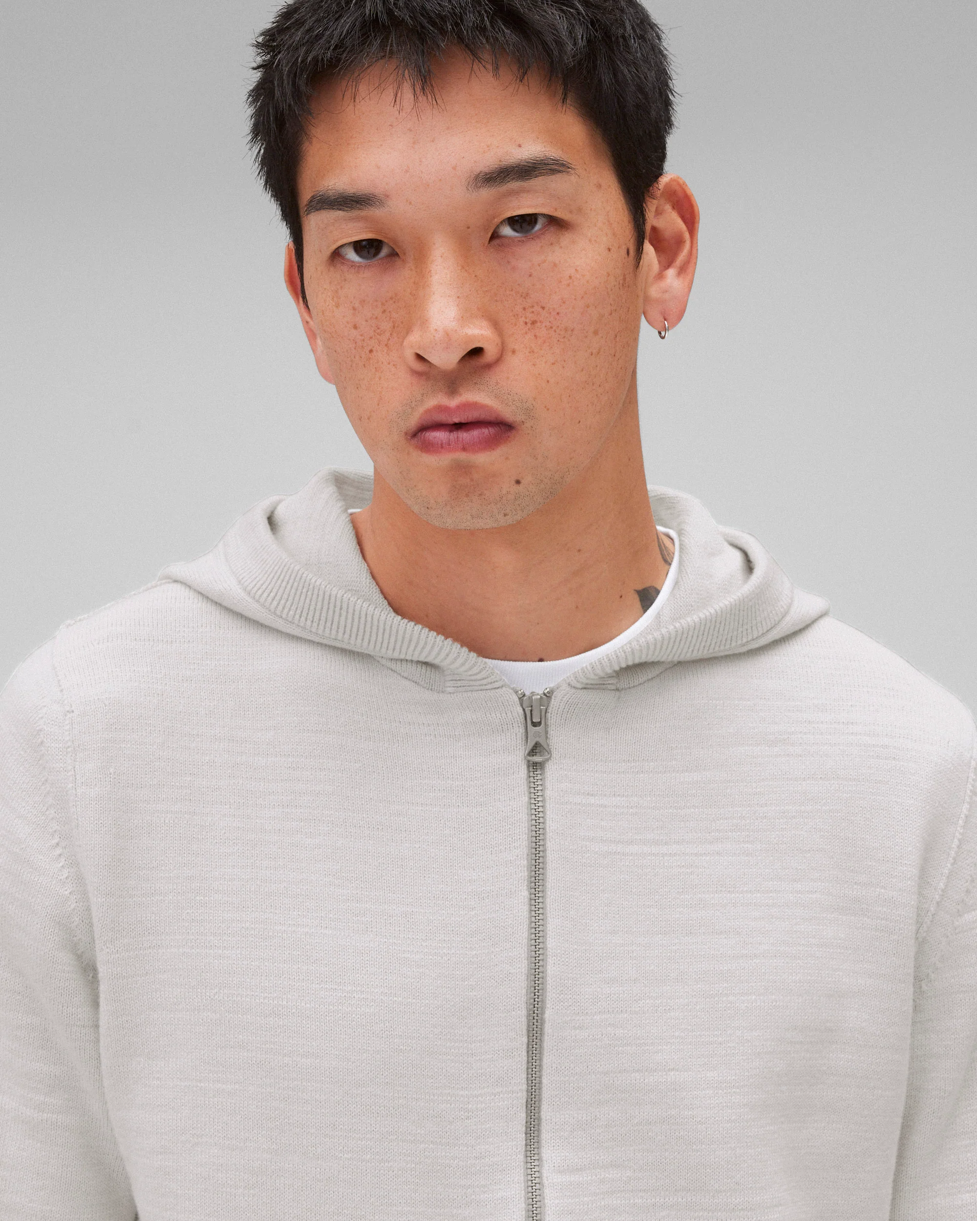 Cotton Slub Laurel Zip Hoodie
