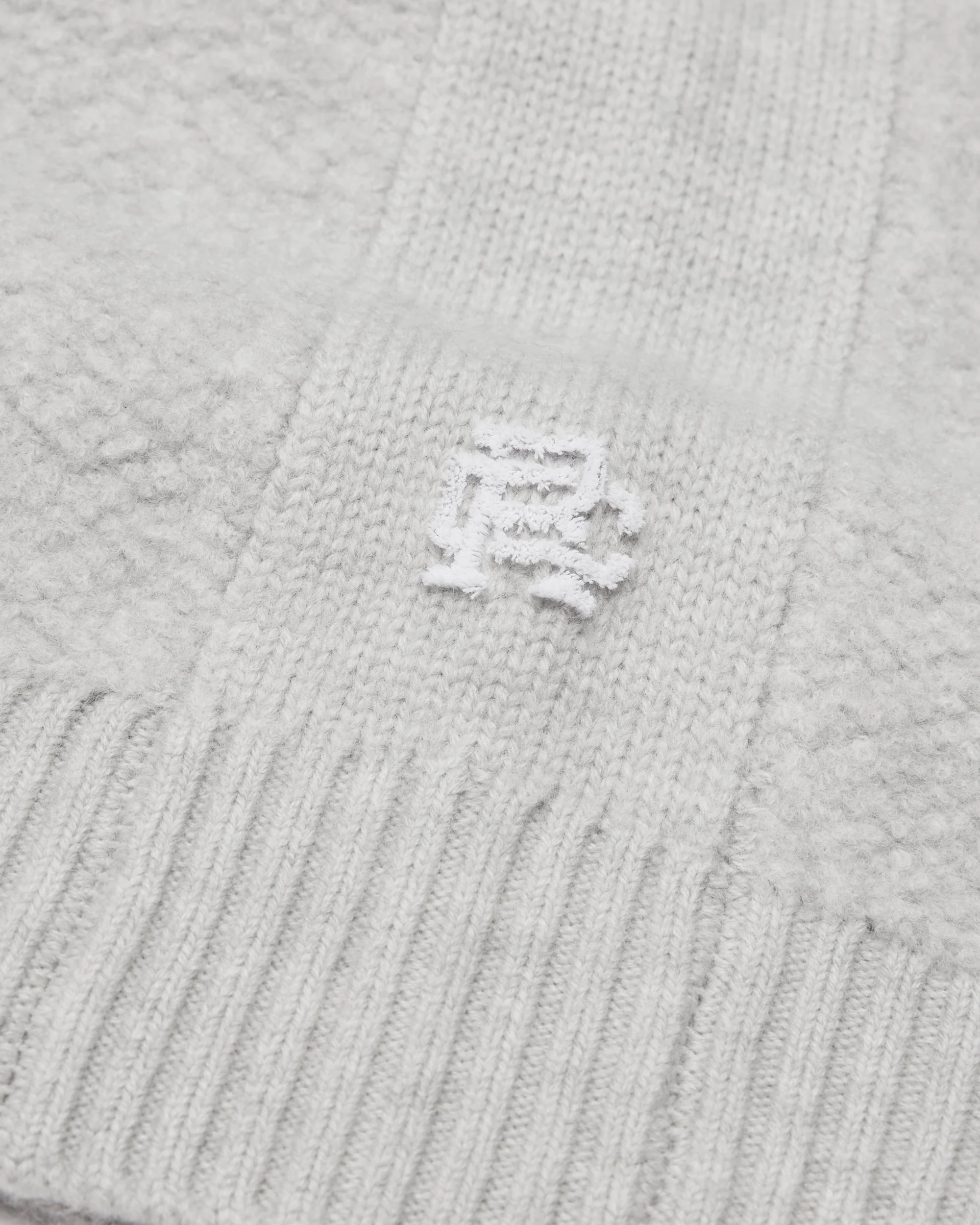 Textured Boucle Turf Crewneck