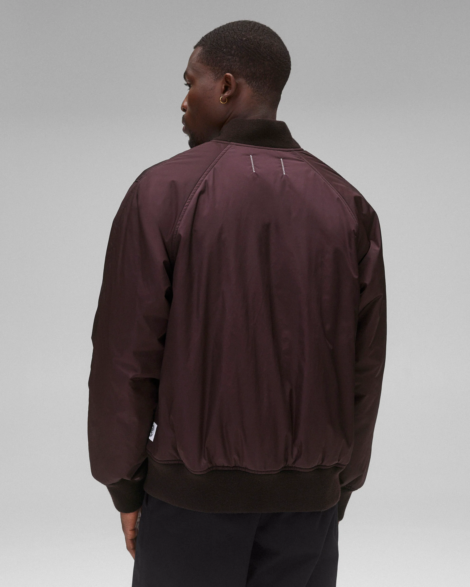Econyl Satin Nylon Stadium Jacket