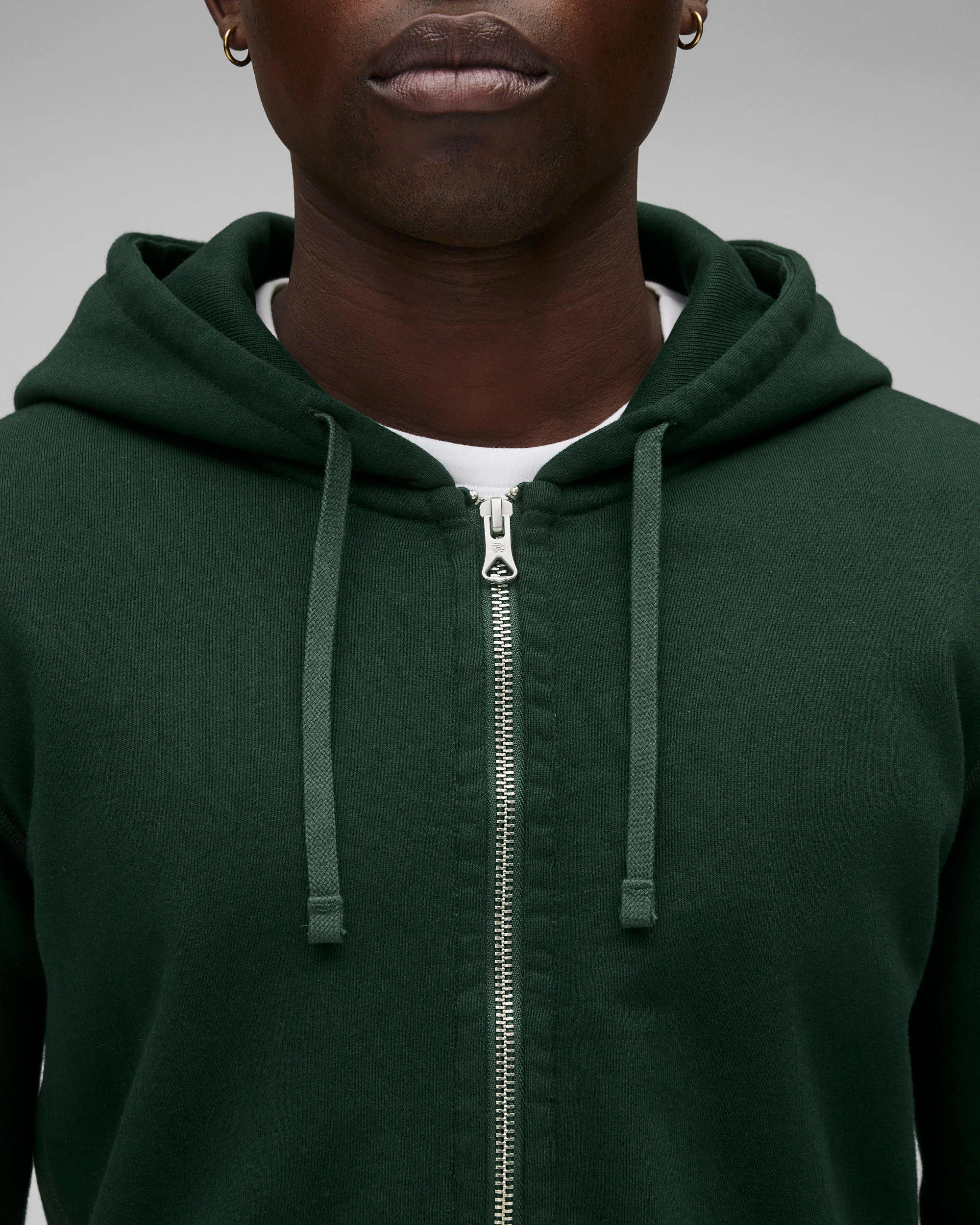 Midweight Terry Slim Zip Hoodie
