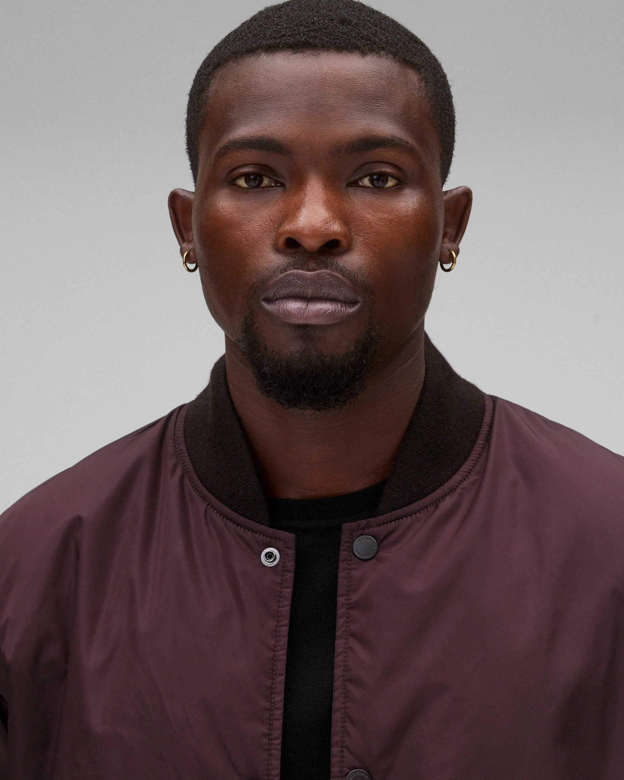 Econyl Satin Nylon Stadium Jacket