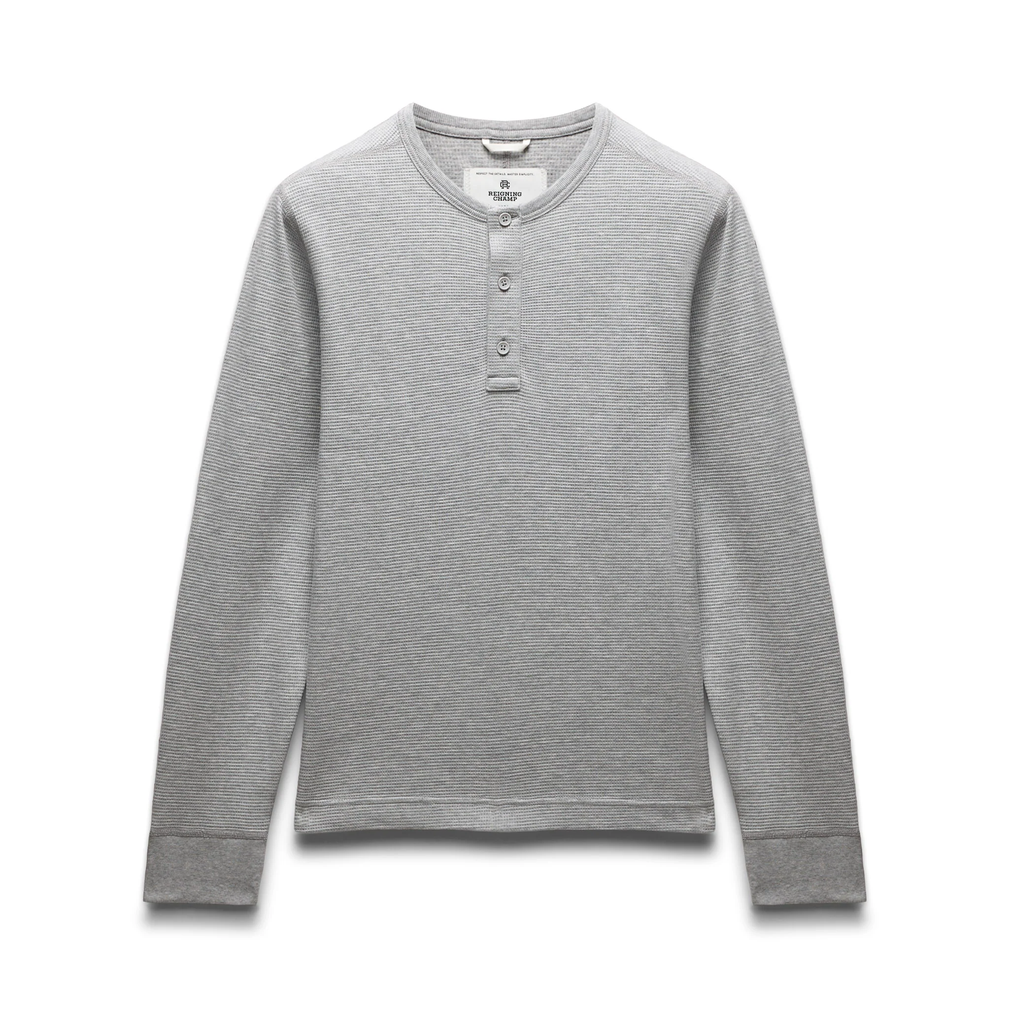 Lightweight Waffle Standard Henley