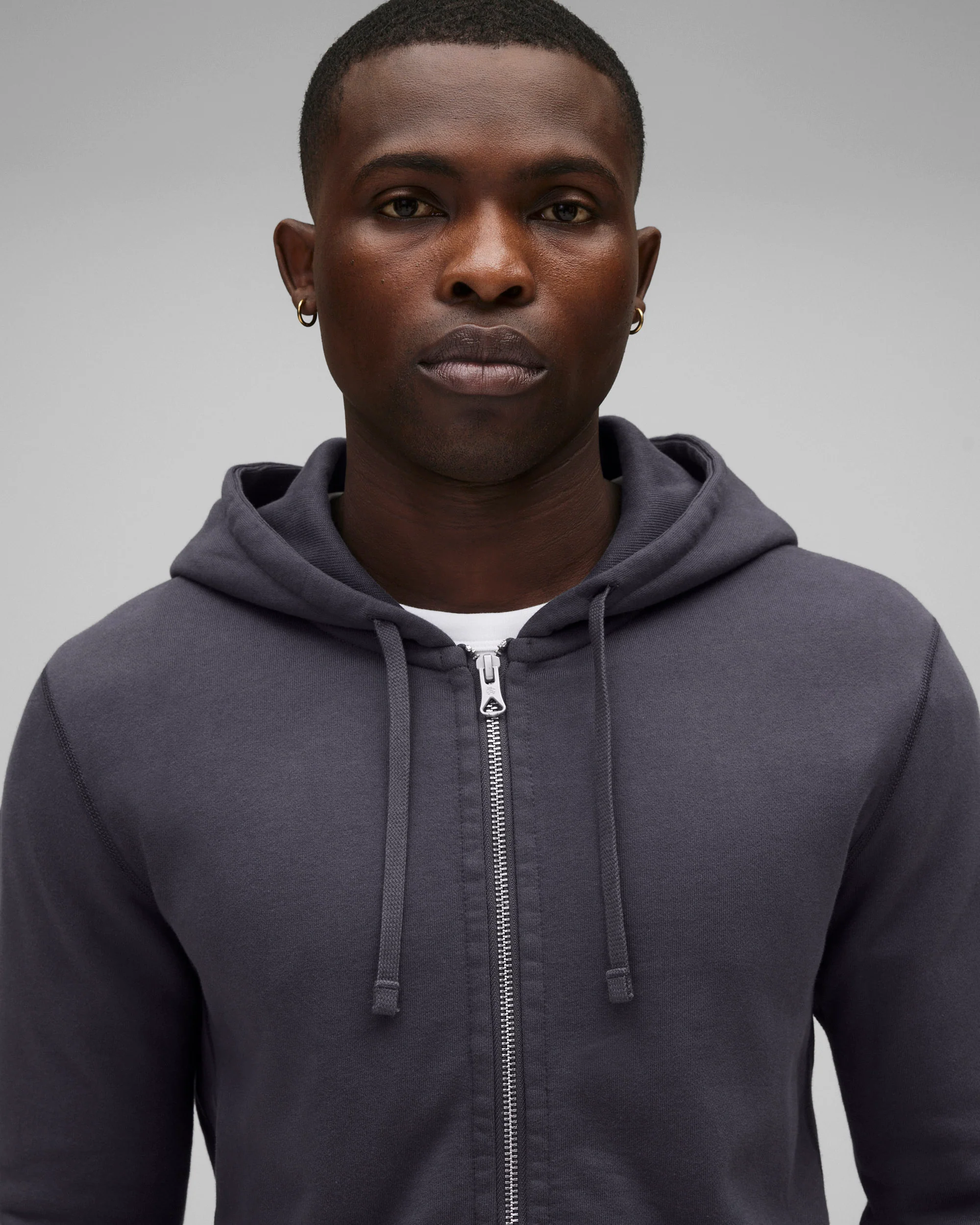 Midweight Terry Slim Zip Hoodie