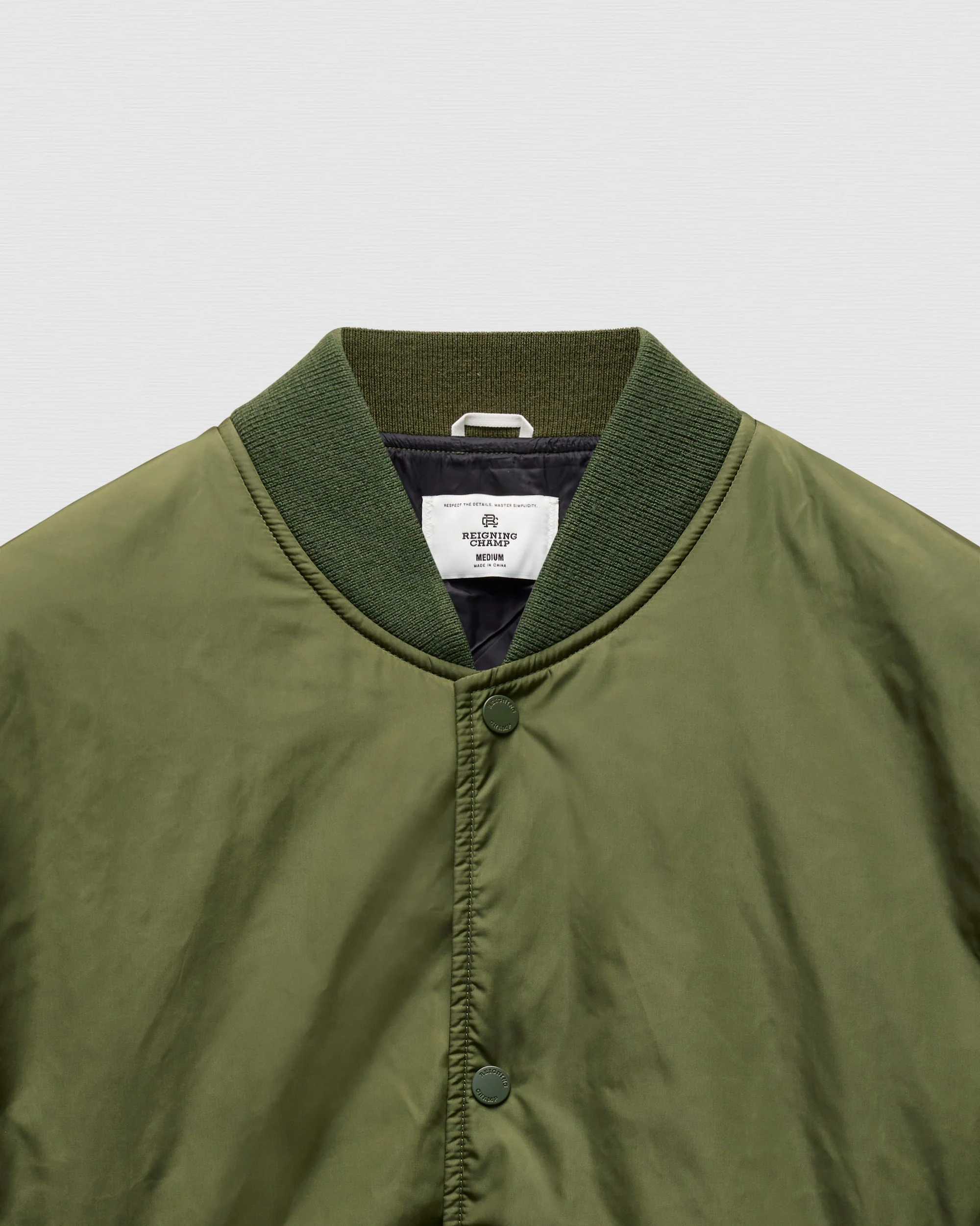 Econyl Satin Nylon Stadium Jacket