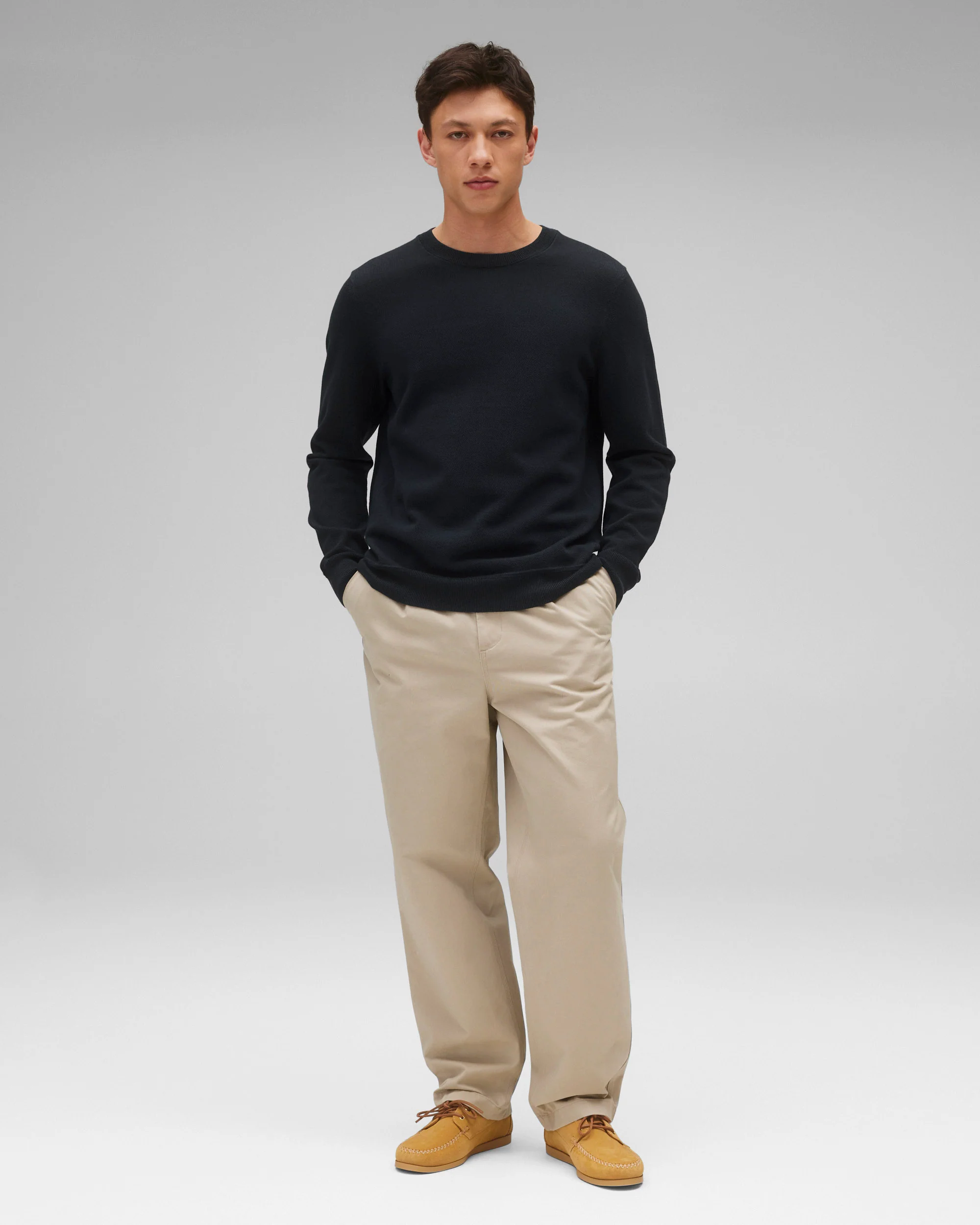 Supima Pique Ace Crewneck