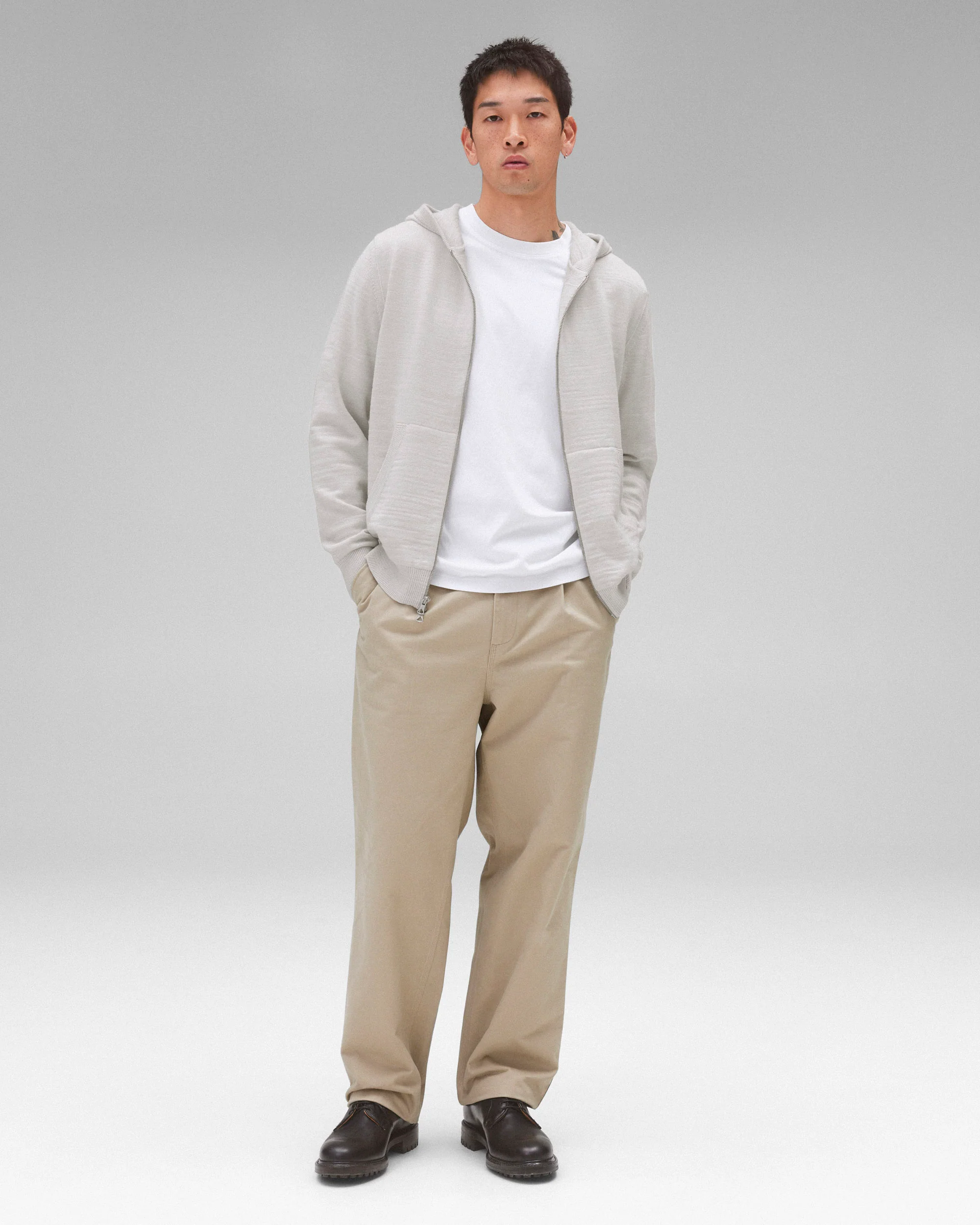 Cotton Slub Laurel Zip Hoodie