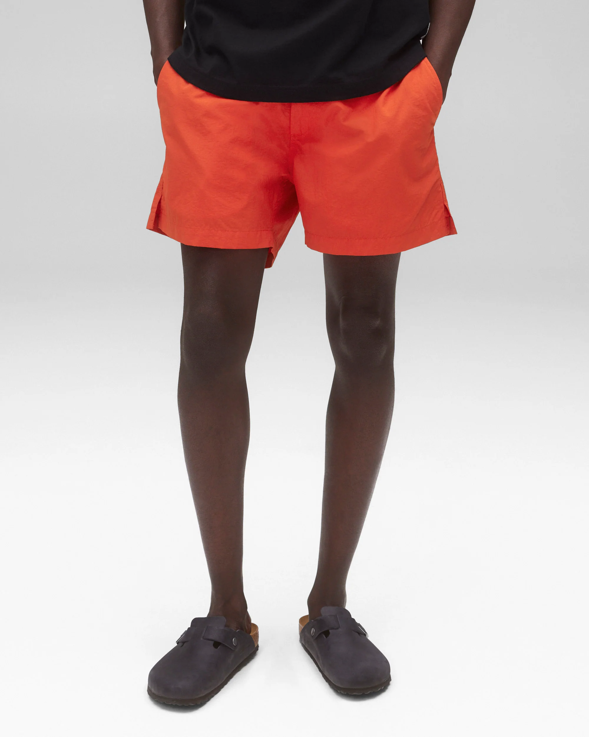 Textured Nylon Deck Slim Swim Short 4.5