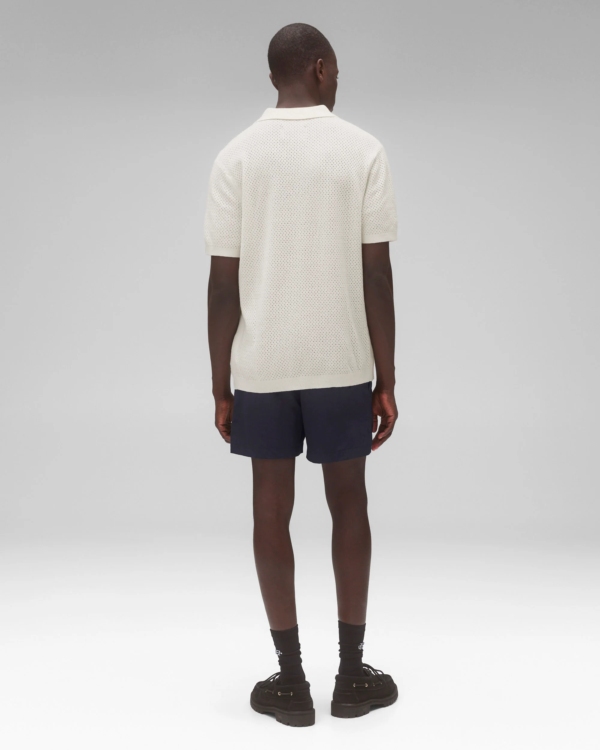 Textured Nylon Deck Slim Swim Short 4.5