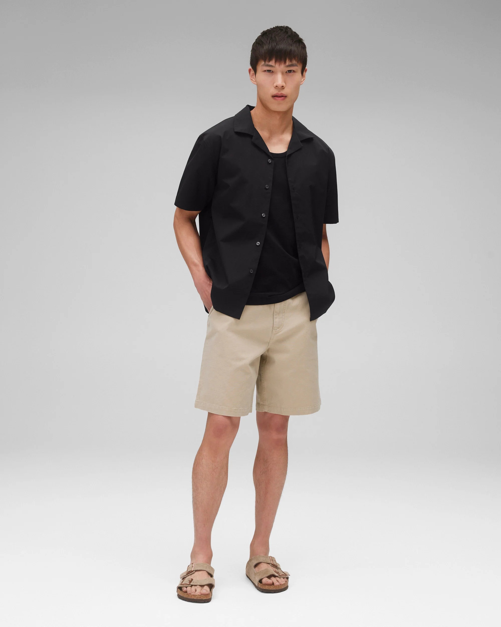 Cotton Poplin Palermo Relaxed Camp Shirt