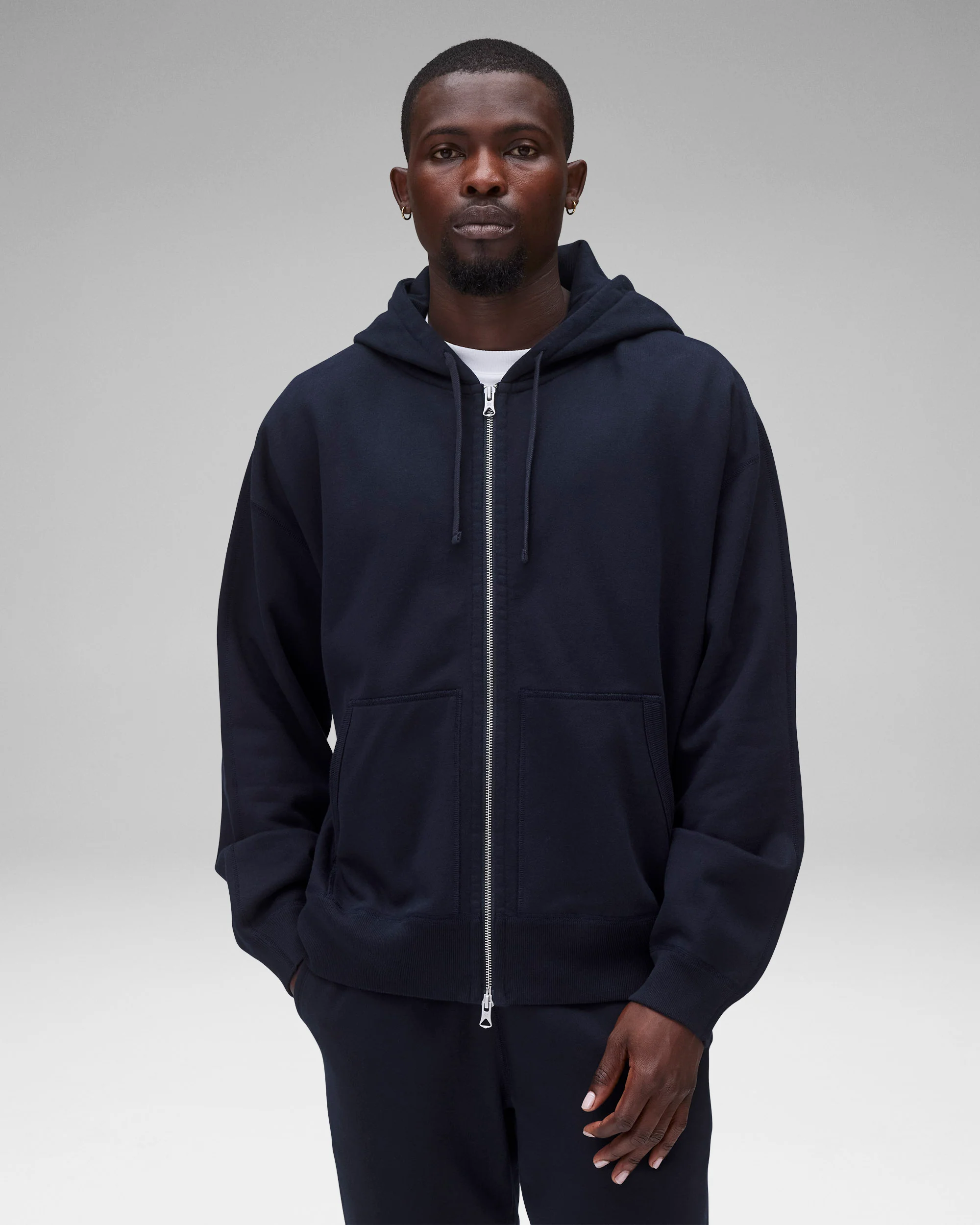 Midweight Terry Relaxed Zip Hoodie
