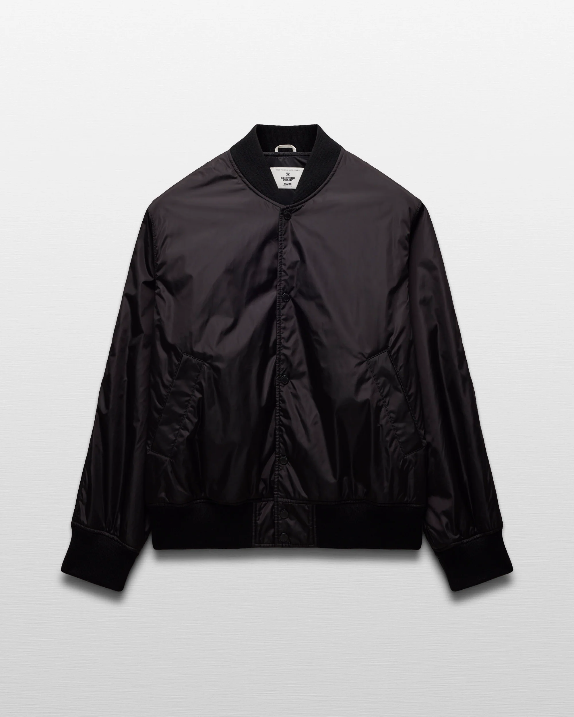 Econyl Satin Nylon Stadium Jacket