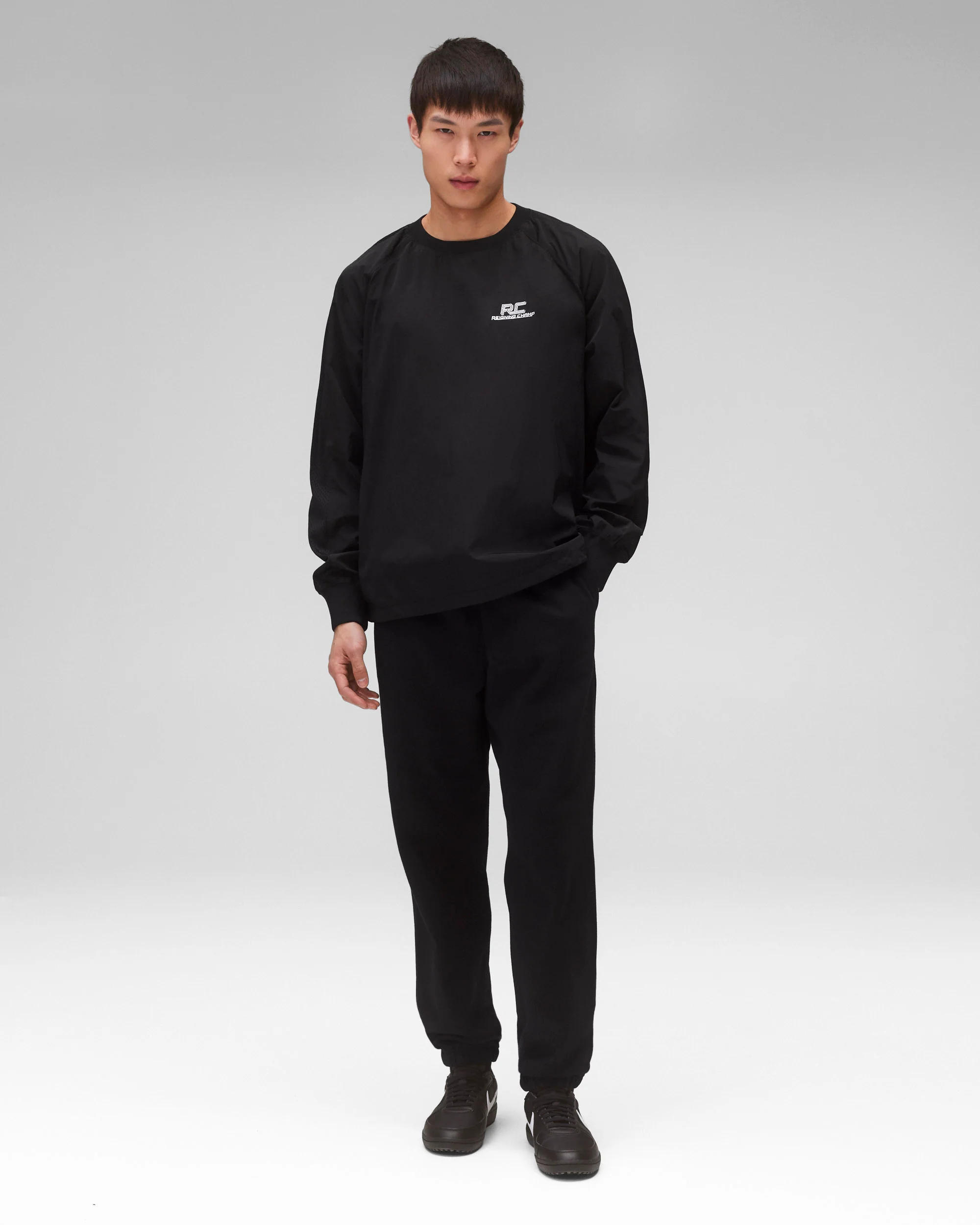 Crinkle Nylon Radar Standard Crewneck