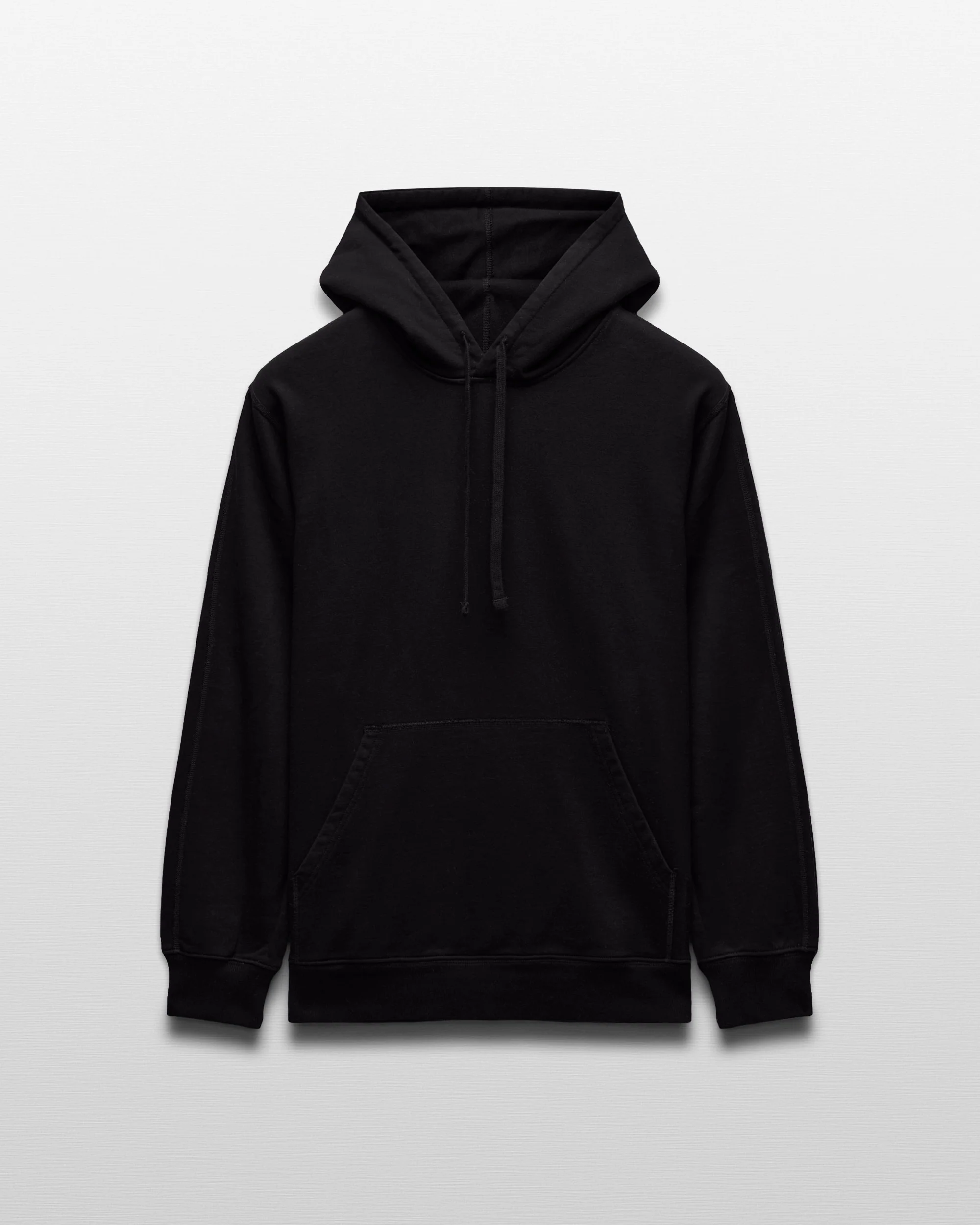 Kyoto Black Midweight Terry Classic Hoodie