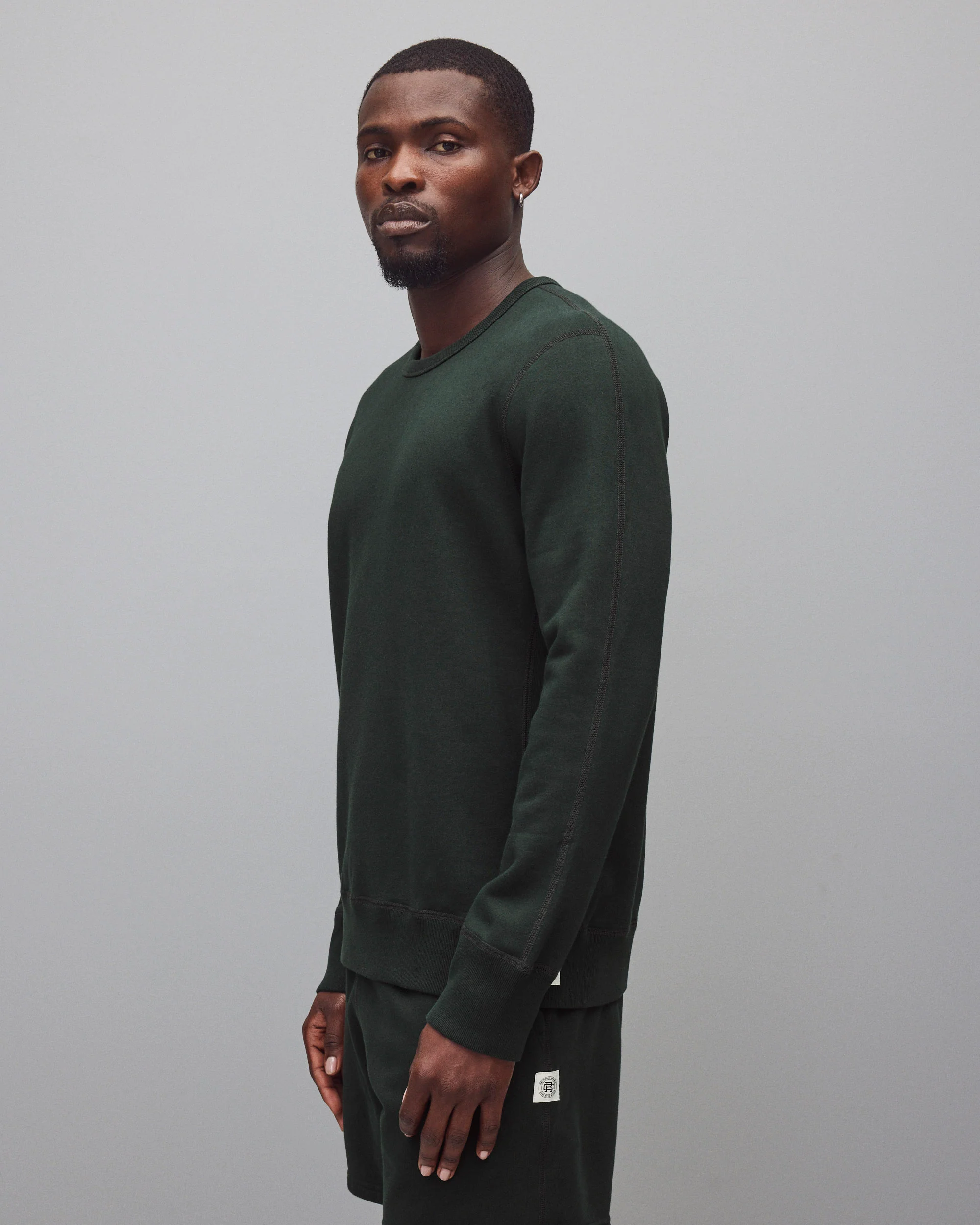 Midweight Terry Slim Crewneck