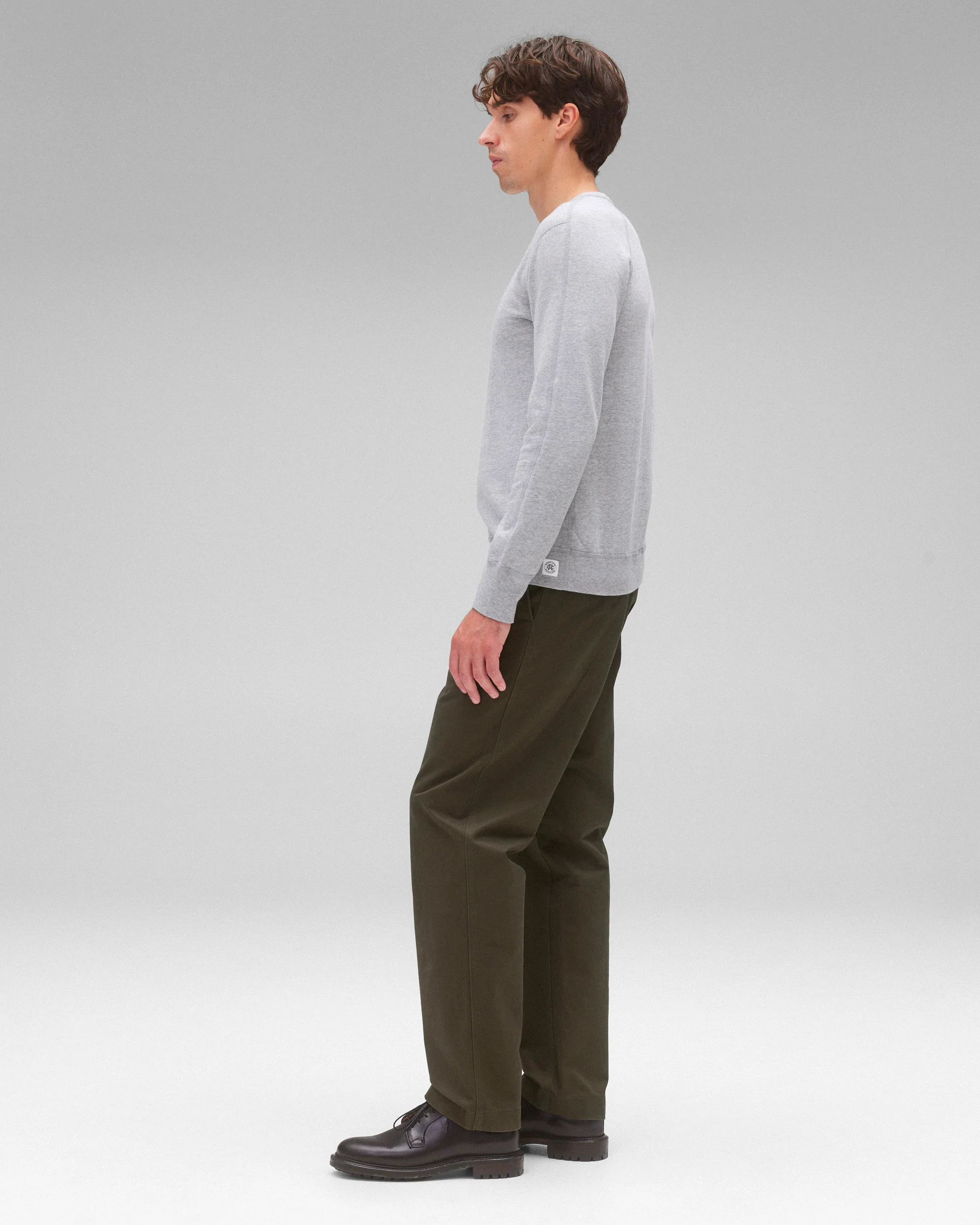 Lightweight Terry Slim Crewneck - Vault