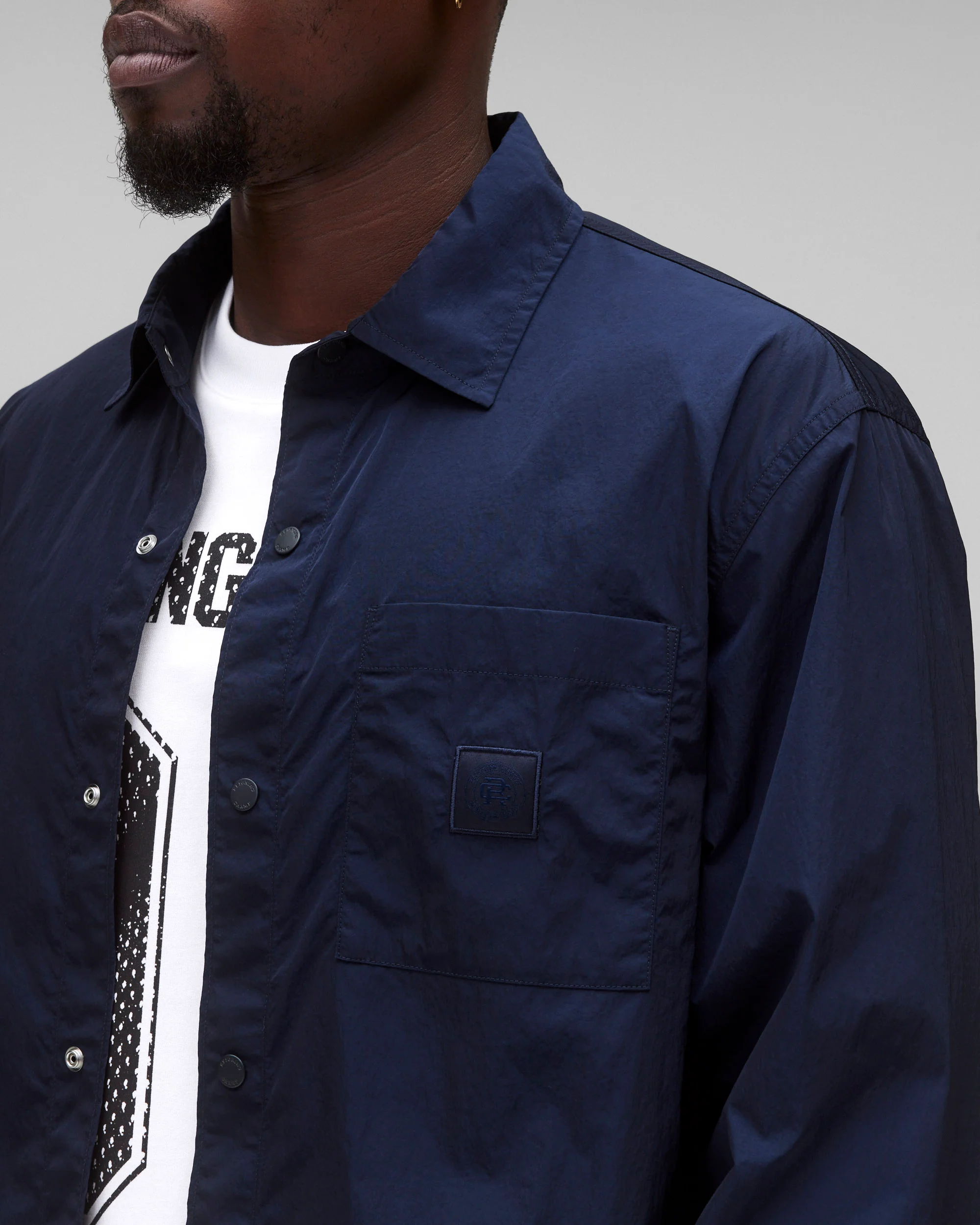 Crinkle Nylon Uniform Standard Overshirt