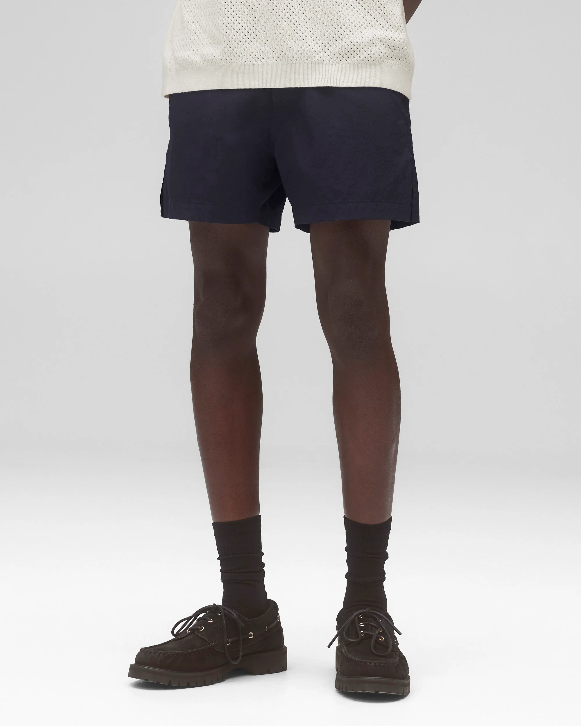 Textured Nylon Deck Slim Swim Short 4.5