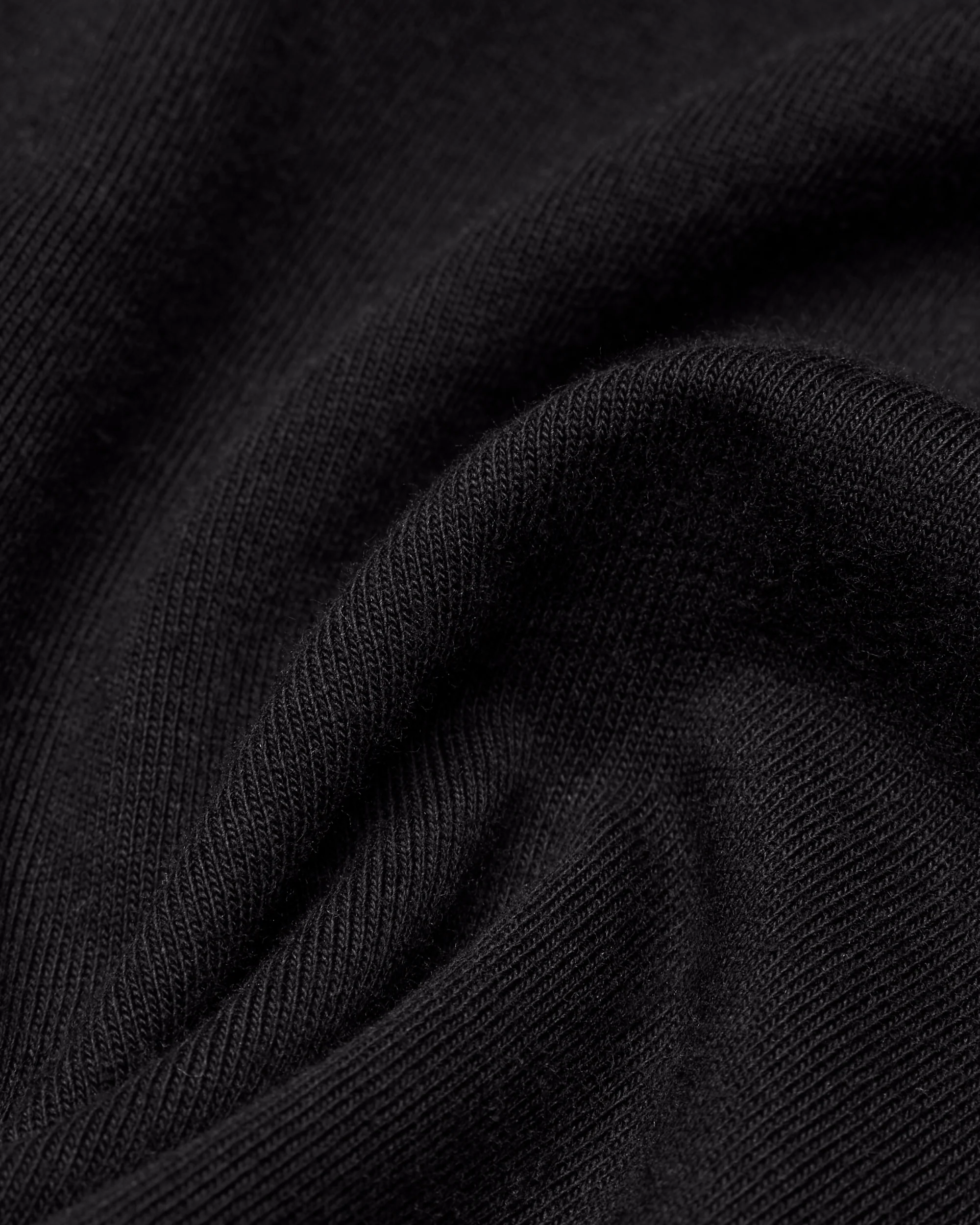 Kyoto Black Midweight Jersey Classic Long Sleeve