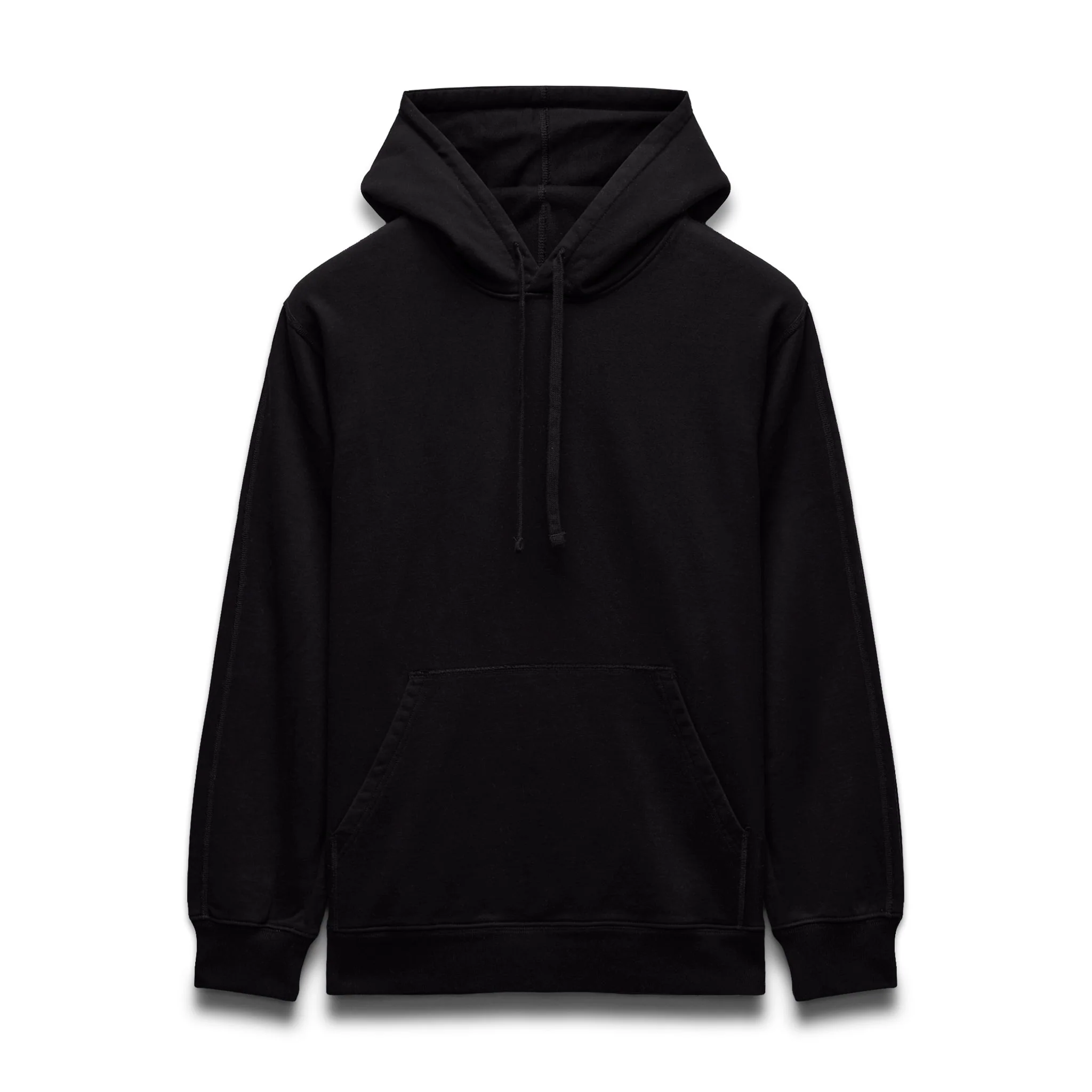 Kyoto Black Midweight Terry Classic Hoodie