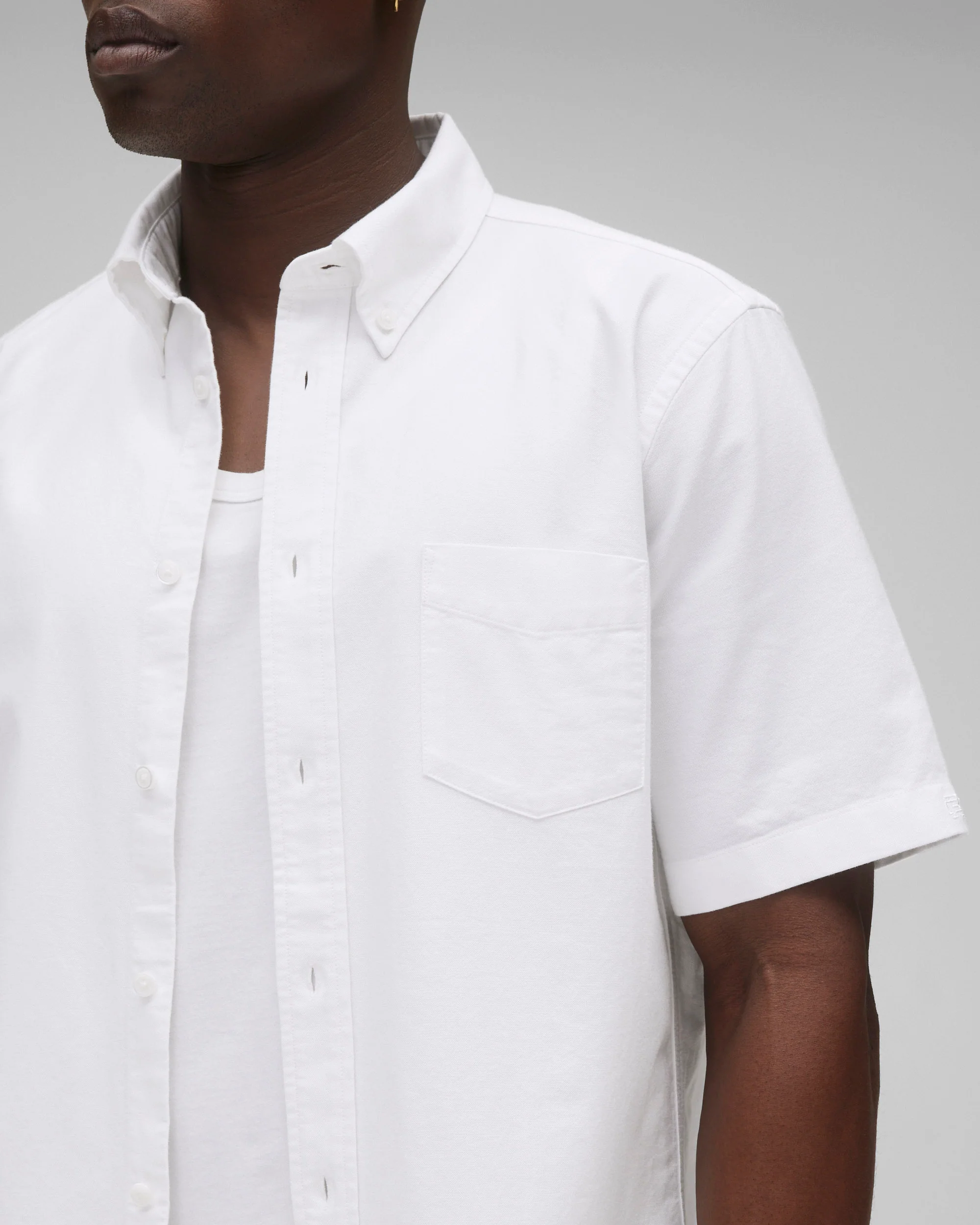 Cotton Oxford Prep Standard Short Sleeve Shirt