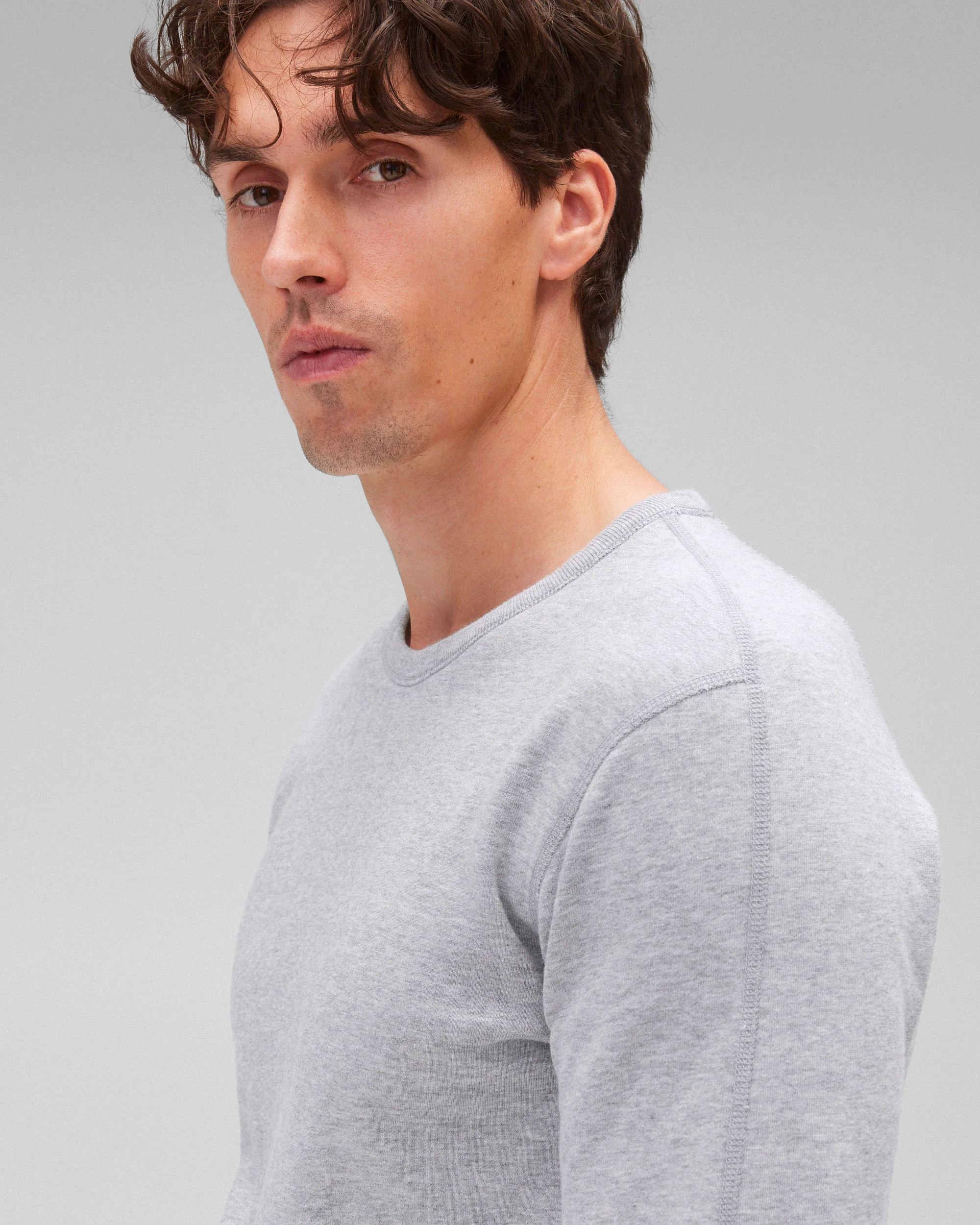 Lightweight Terry Slim Crewneck - Vault