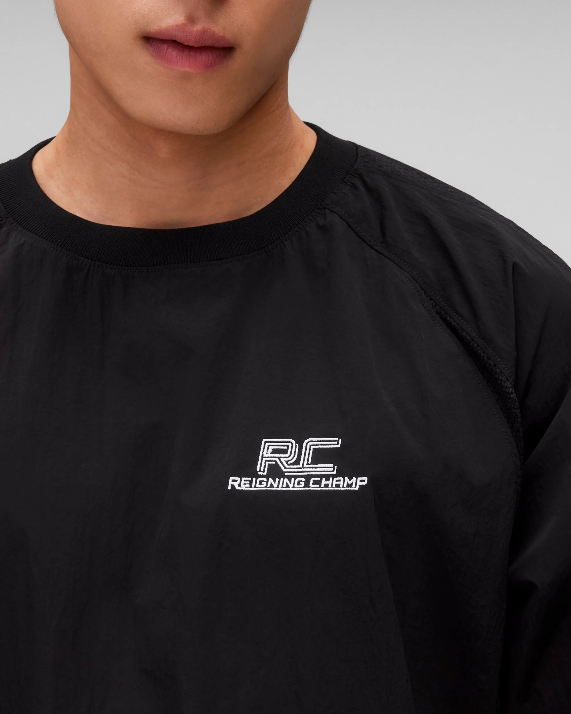 Crinkle Nylon Radar Standard Crewneck