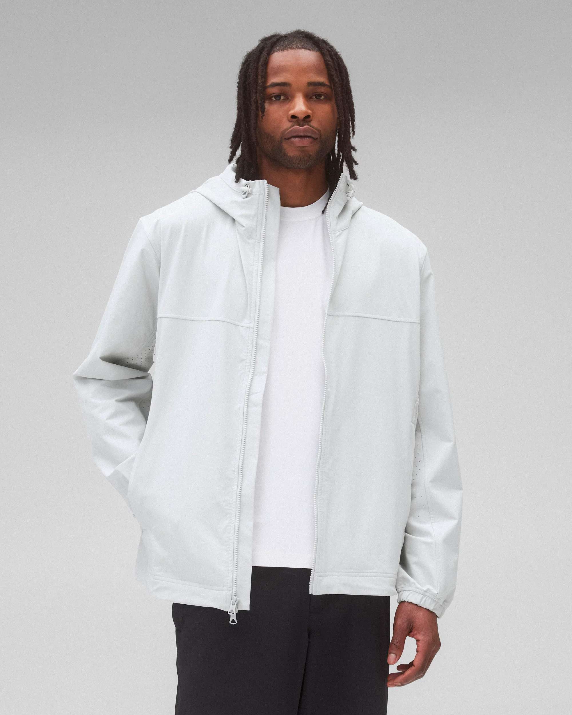 Nylon Oxford Ally Hooded Jacket