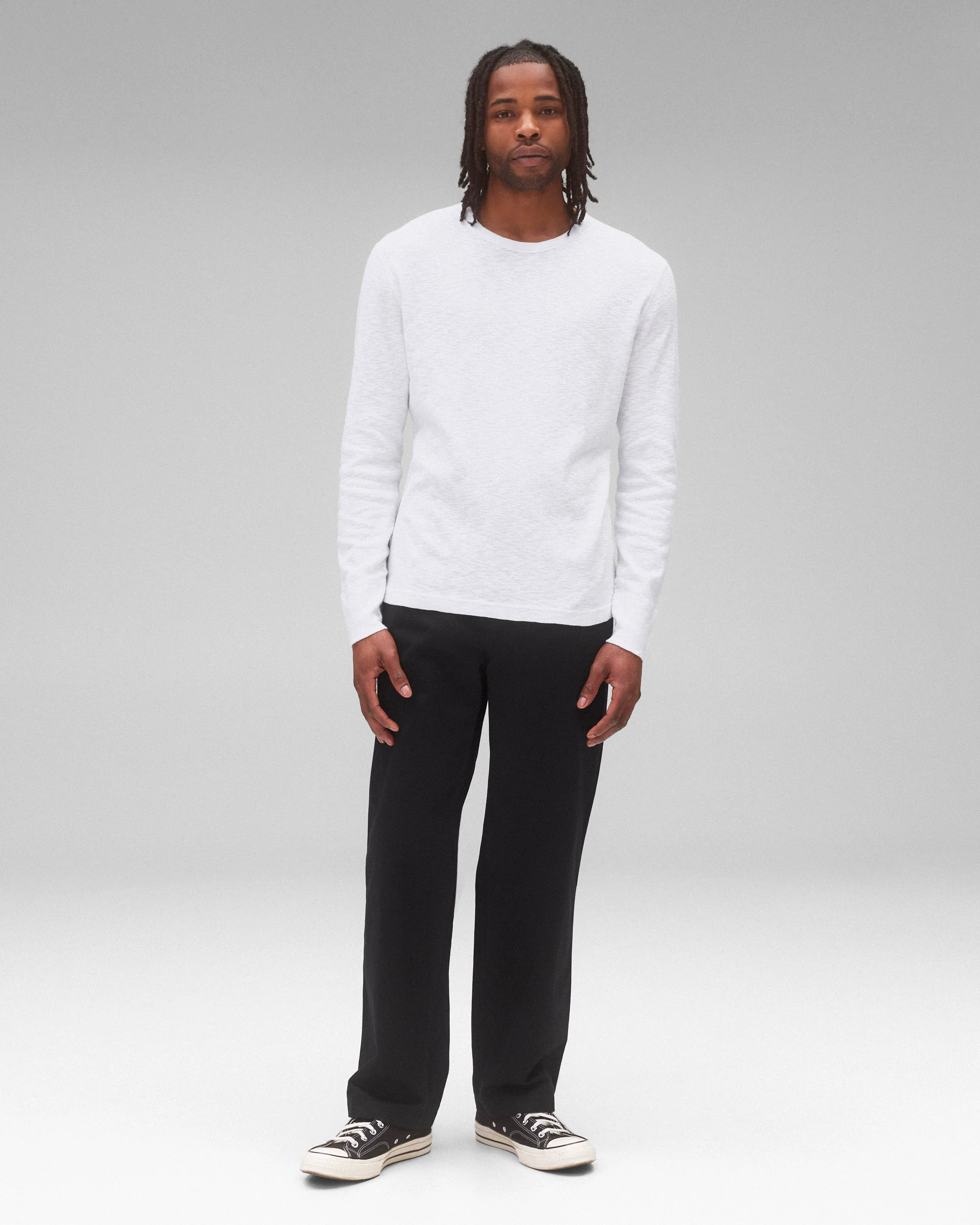 1x1 Slub Slim Long Sleeve