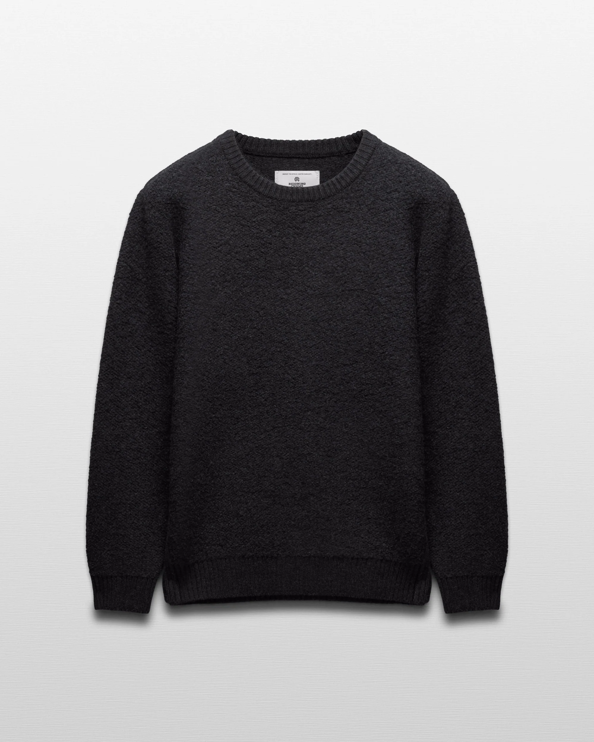 Textured Boucle Turf Crewneck